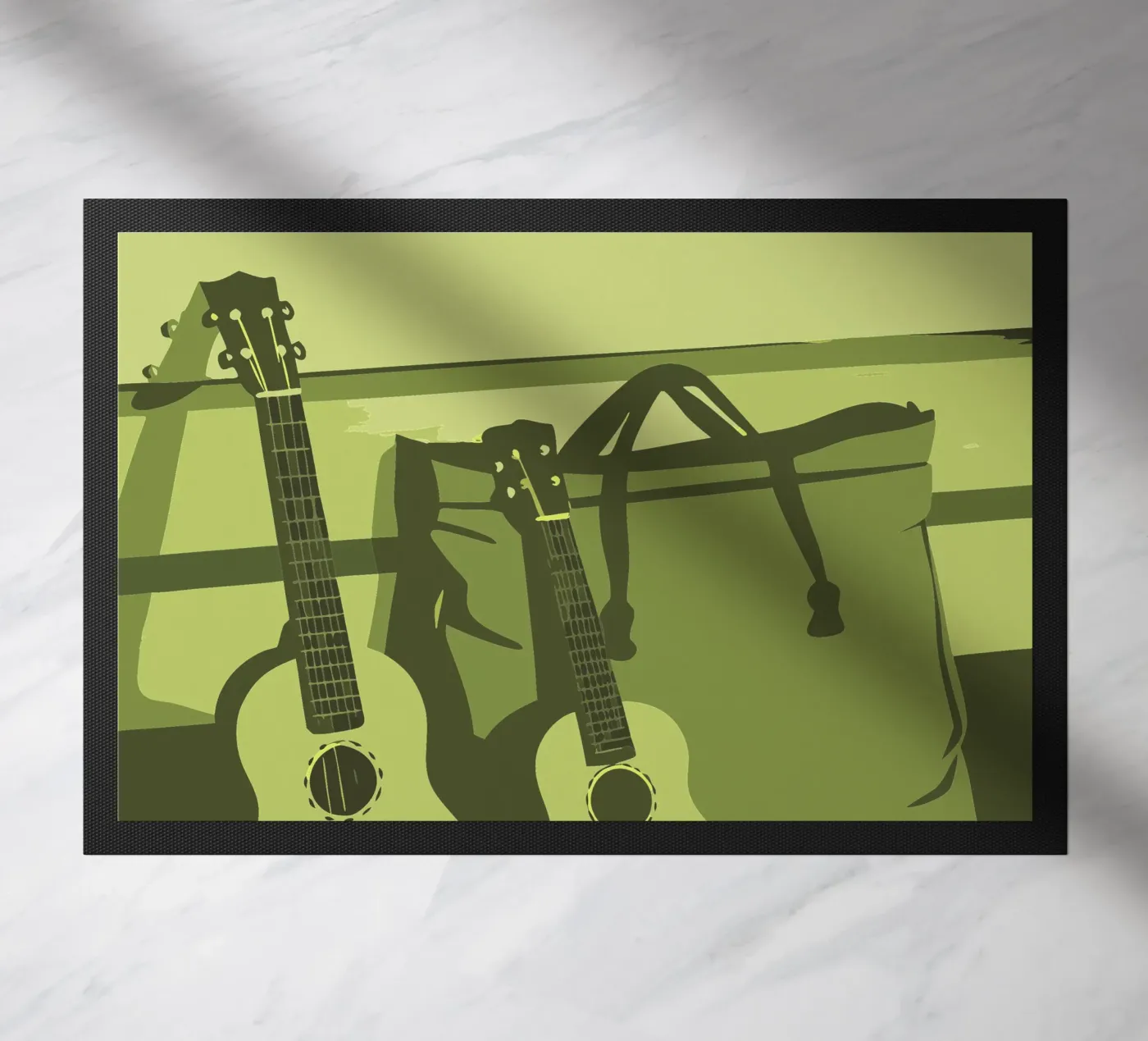 Two Guitars doormat by MUSIC EDITION