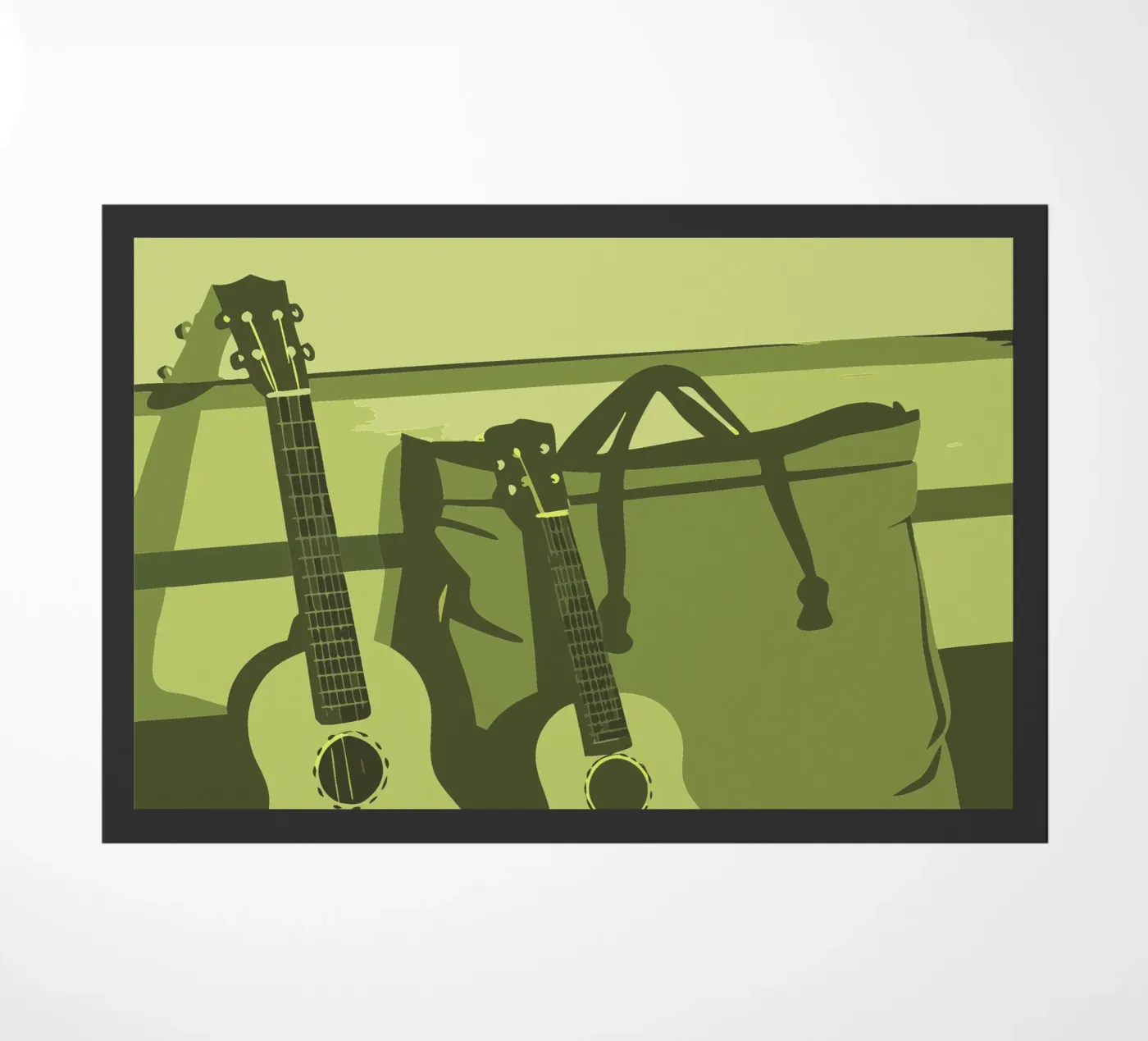 Two Guitars doormat by MUSIC EDITION
