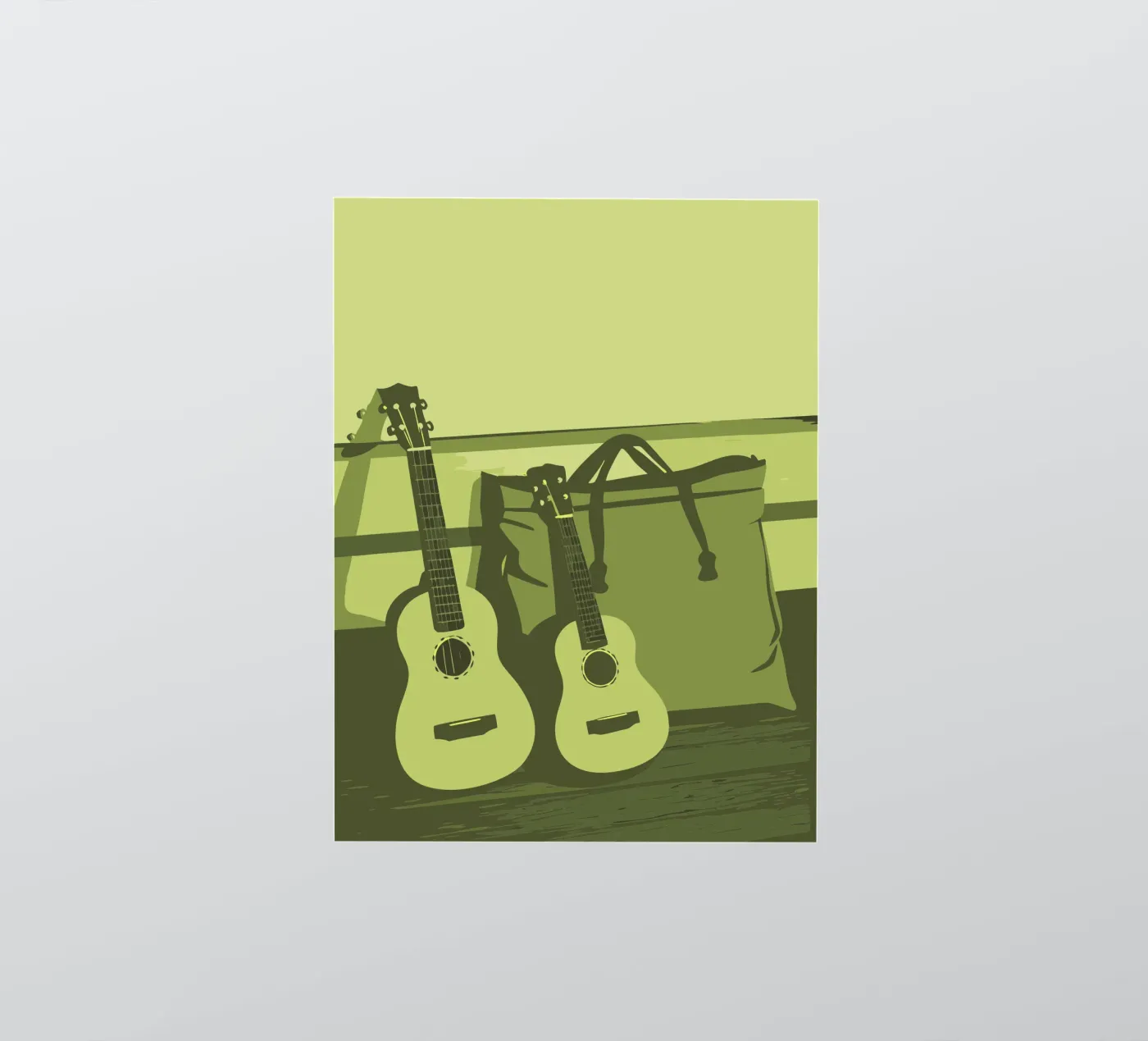 Due chitarre adesivo da MUSIC EDITION