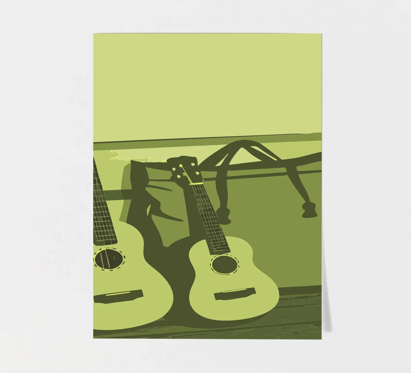 Two Guitars sticker sheet by MUSIC EDITION