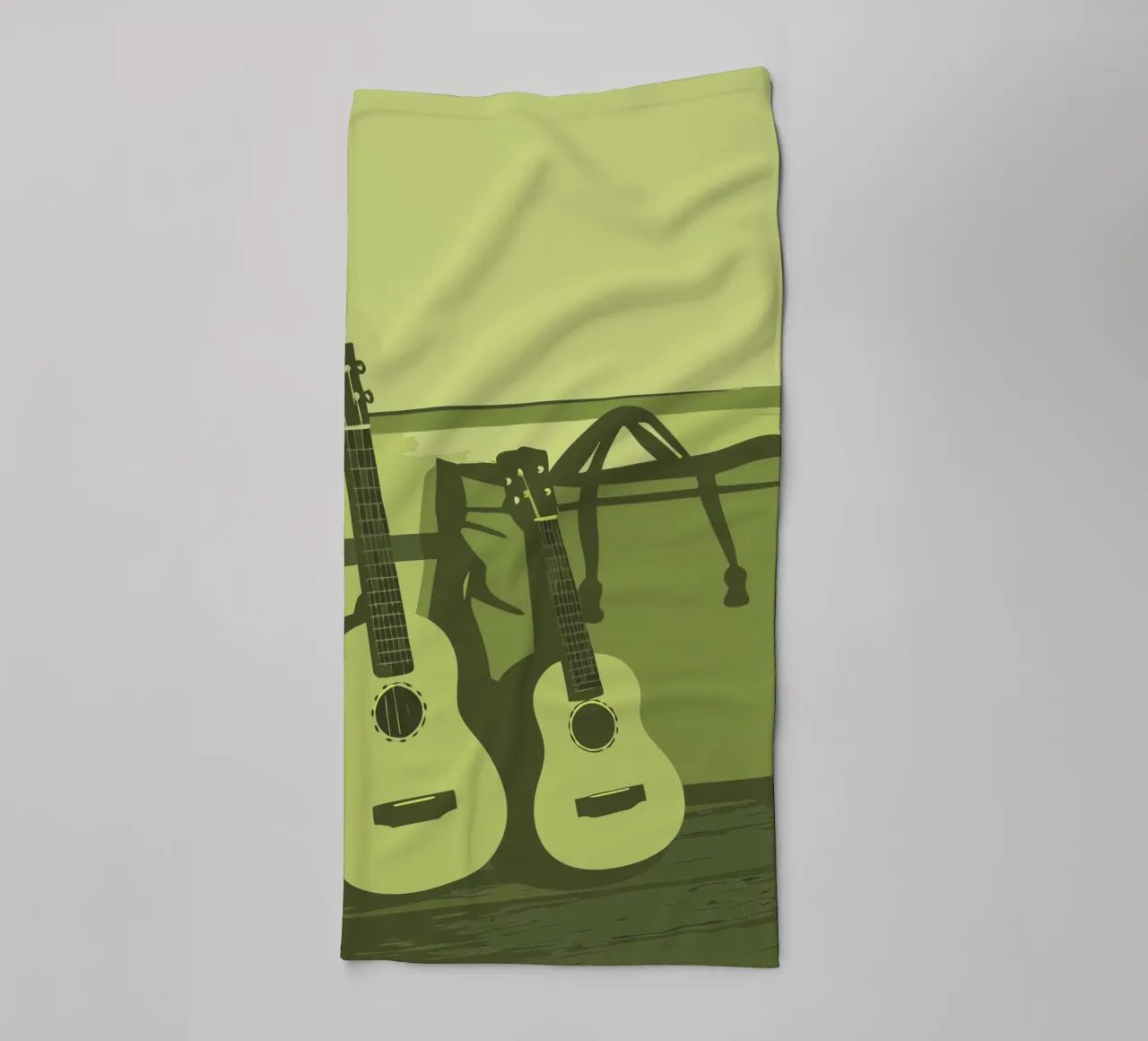 Twee gitaren badhanddoek van MUSIC EDITION
