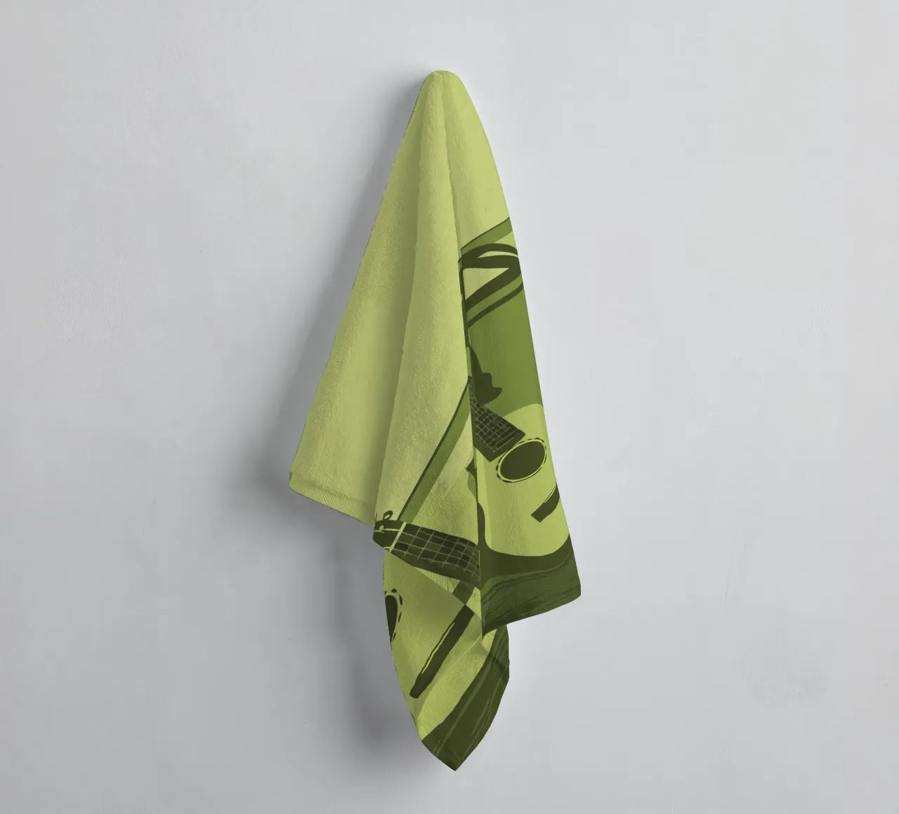 Twee gitaren badhanddoek van MUSIC EDITION