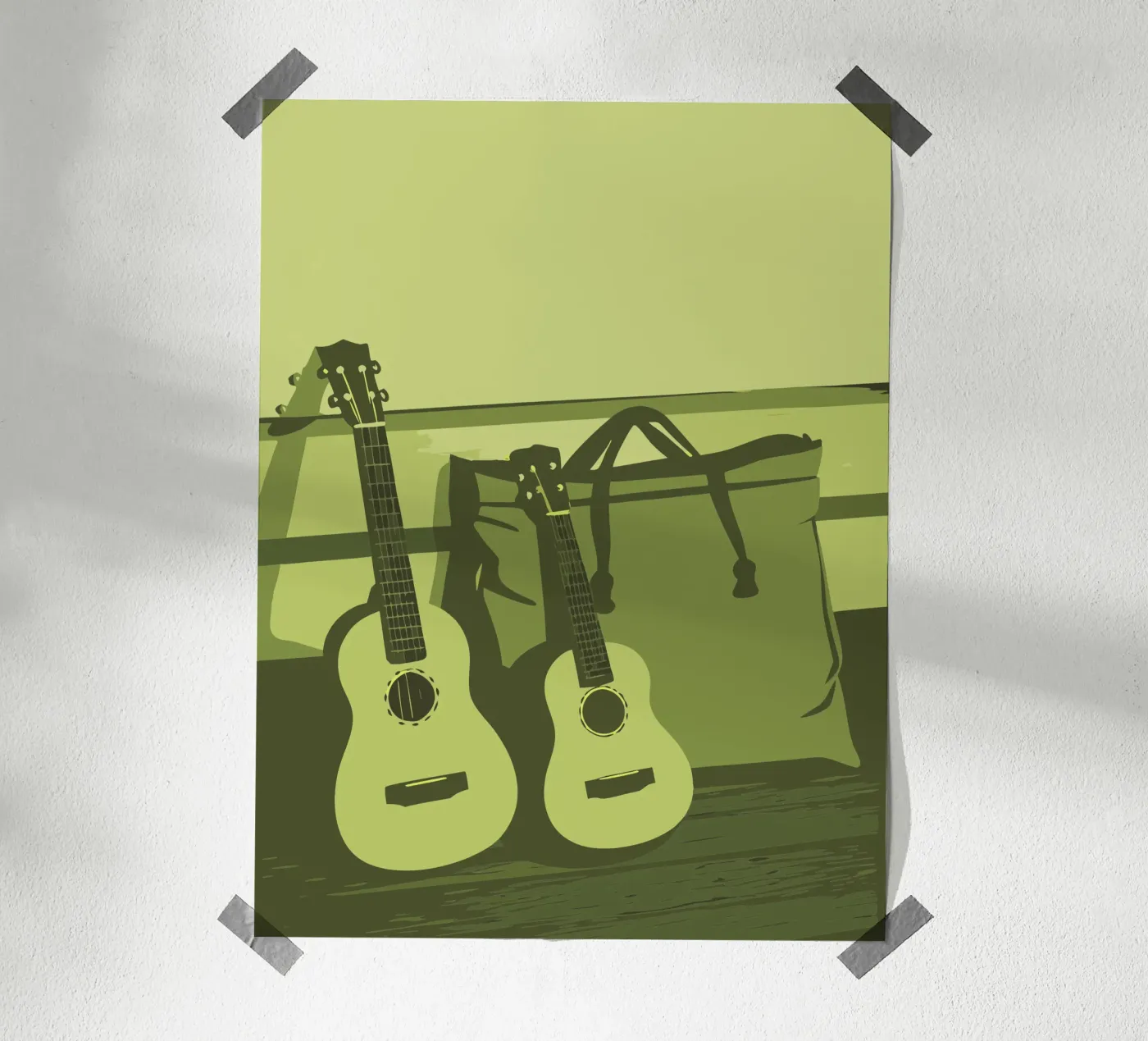 Two Guitars Poster von MUSIC EDITION