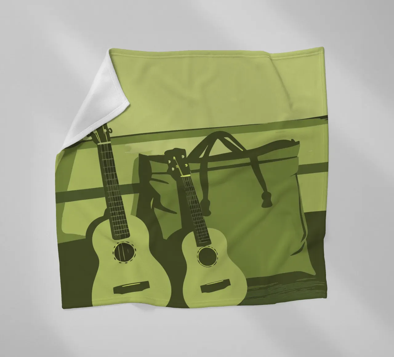 Zwei Gitarren Fleecedecke von MUSIC EDITION