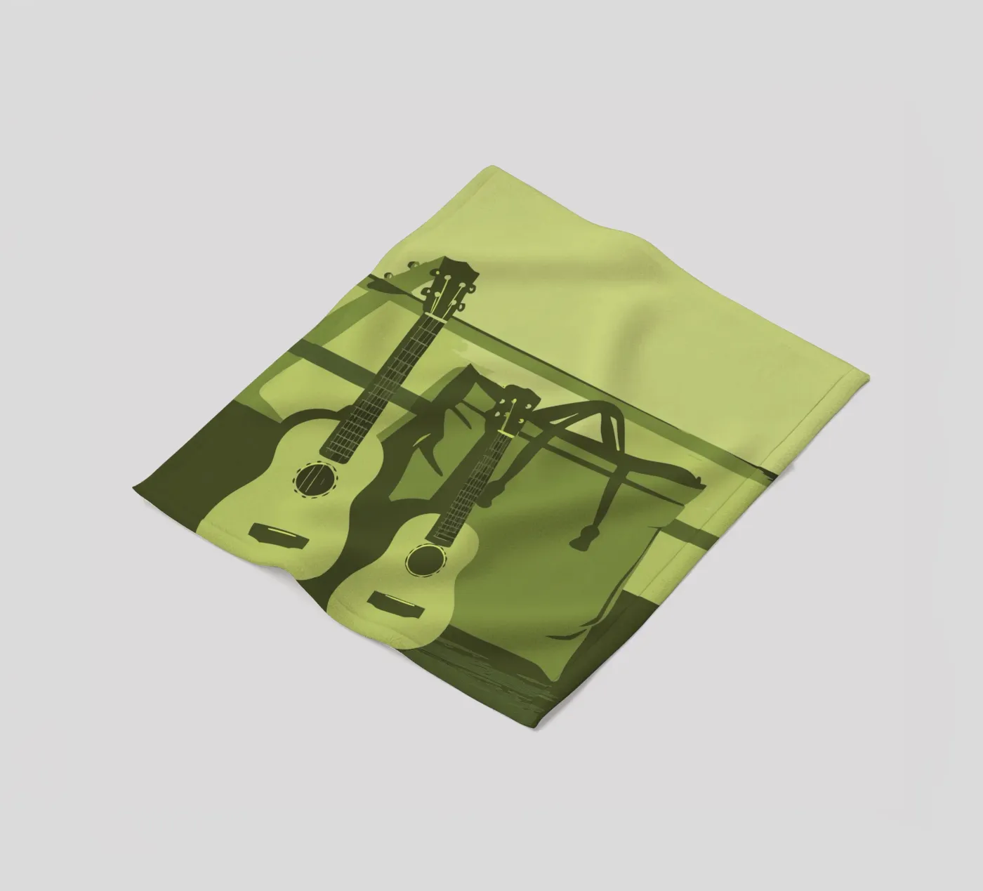 Zwei Gitarren Fleecedecke von MUSIC EDITION