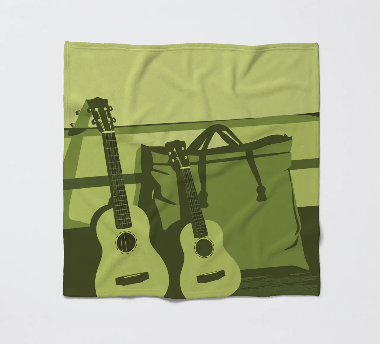 Zwei Gitarren Fleecedecke von MUSIC EDITION