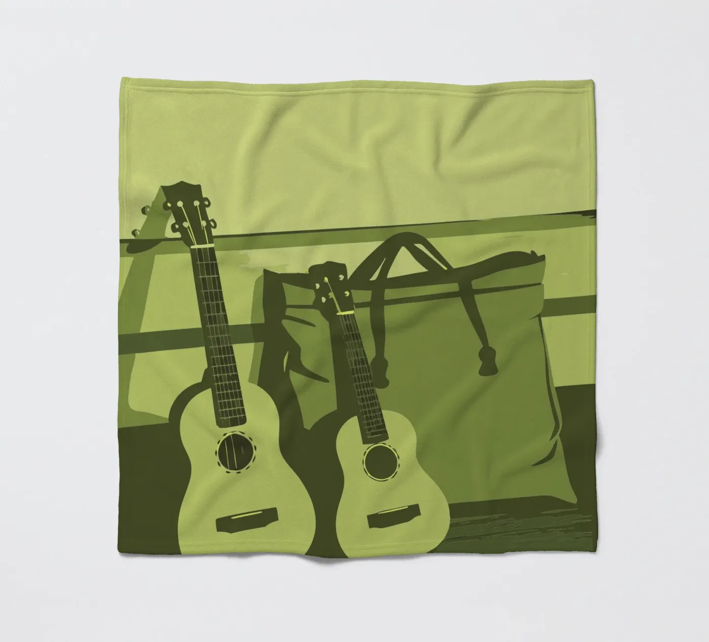 Zwei Gitarren Fleecedecke von MUSIC EDITION