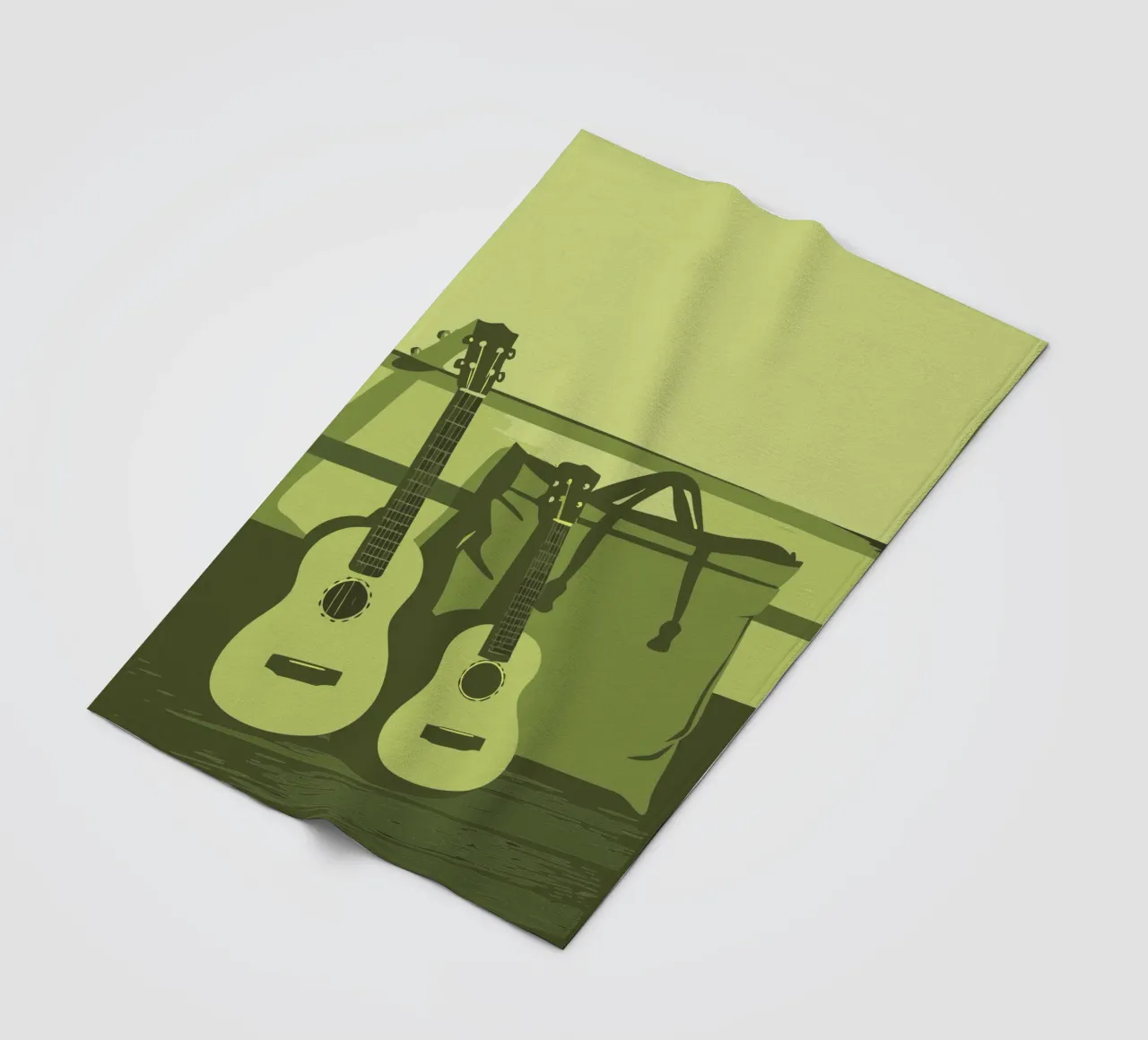 Zwei Gitarren Fleecedecke von MUSIC EDITION