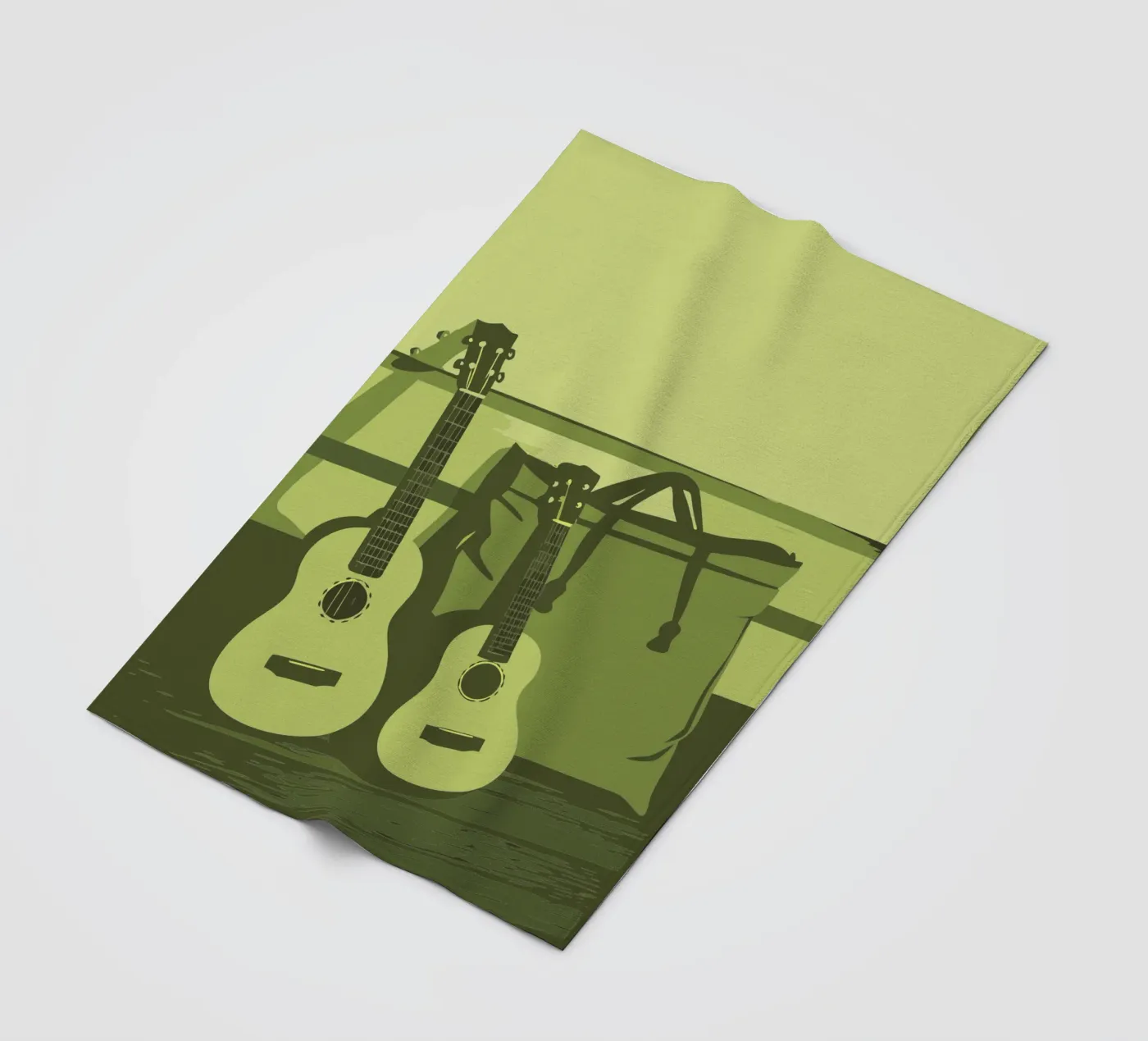 Zwei Gitarren Fleecedecke von MUSIC EDITION