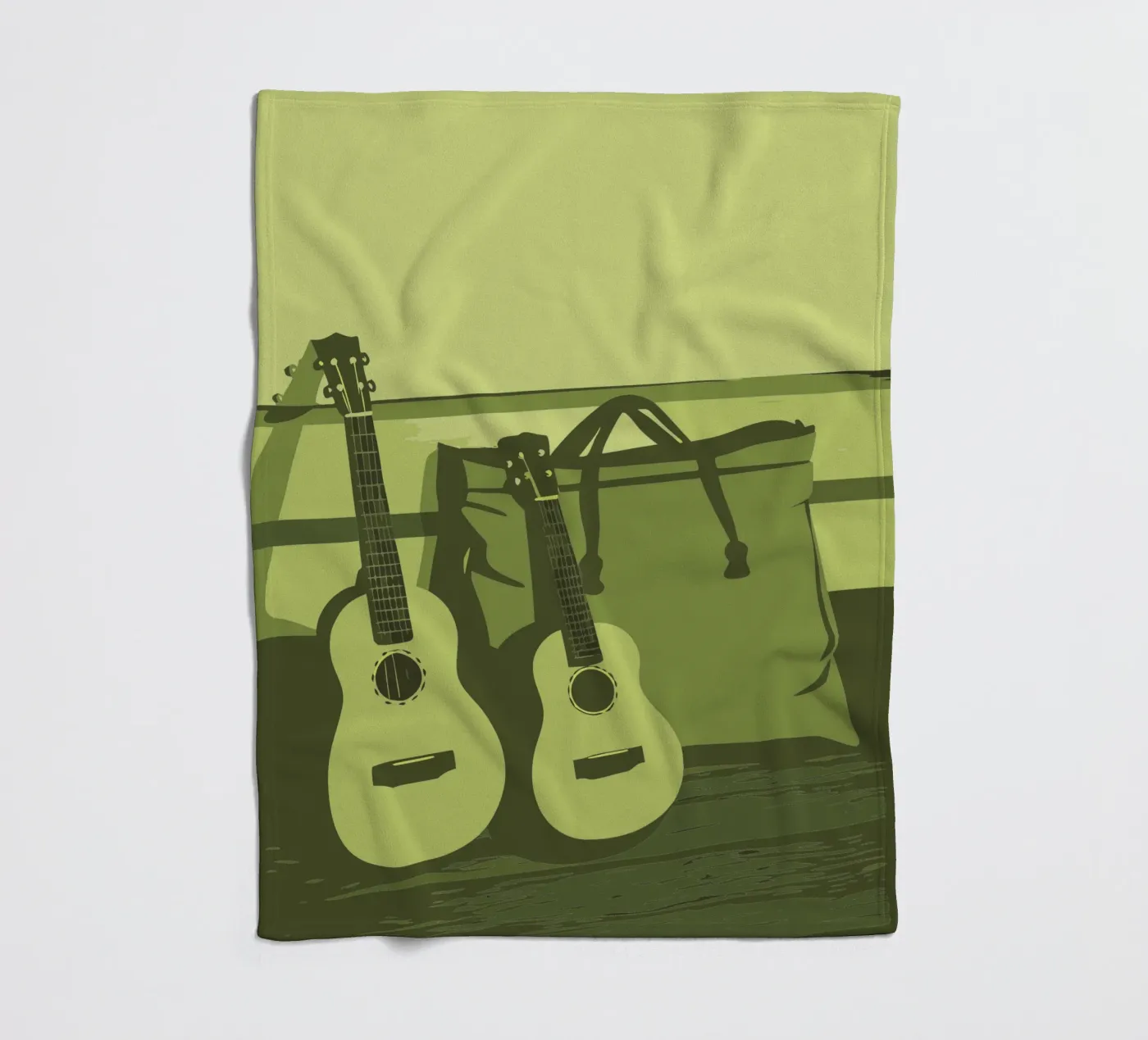 Zwei Gitarren Fleecedecke von MUSIC EDITION