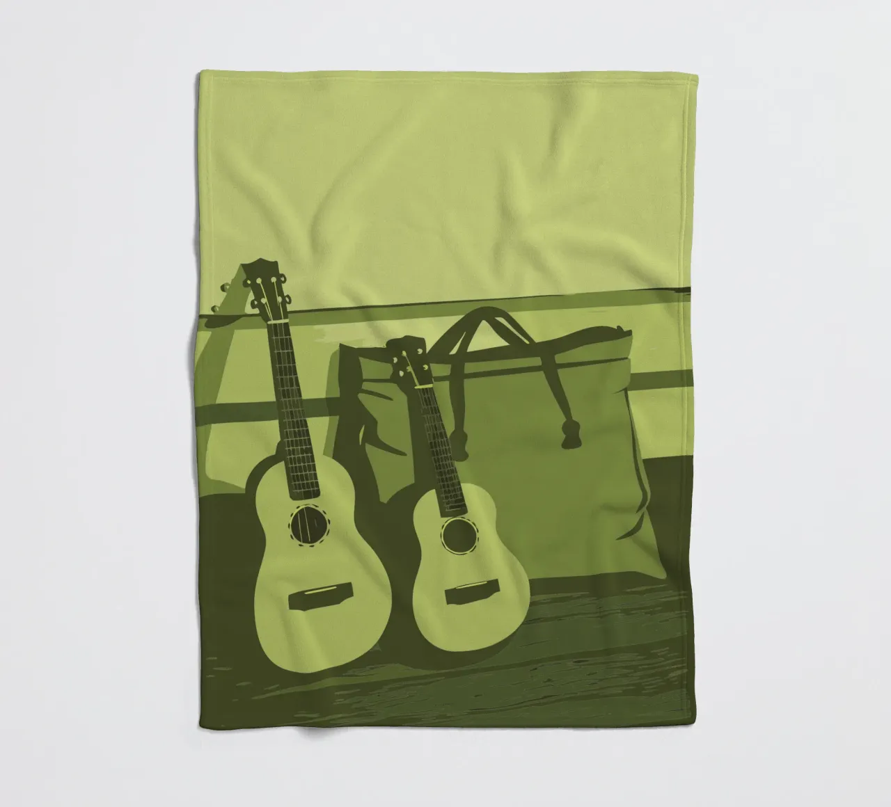 Zwei Gitarren Fleecedecke von MUSIC EDITION