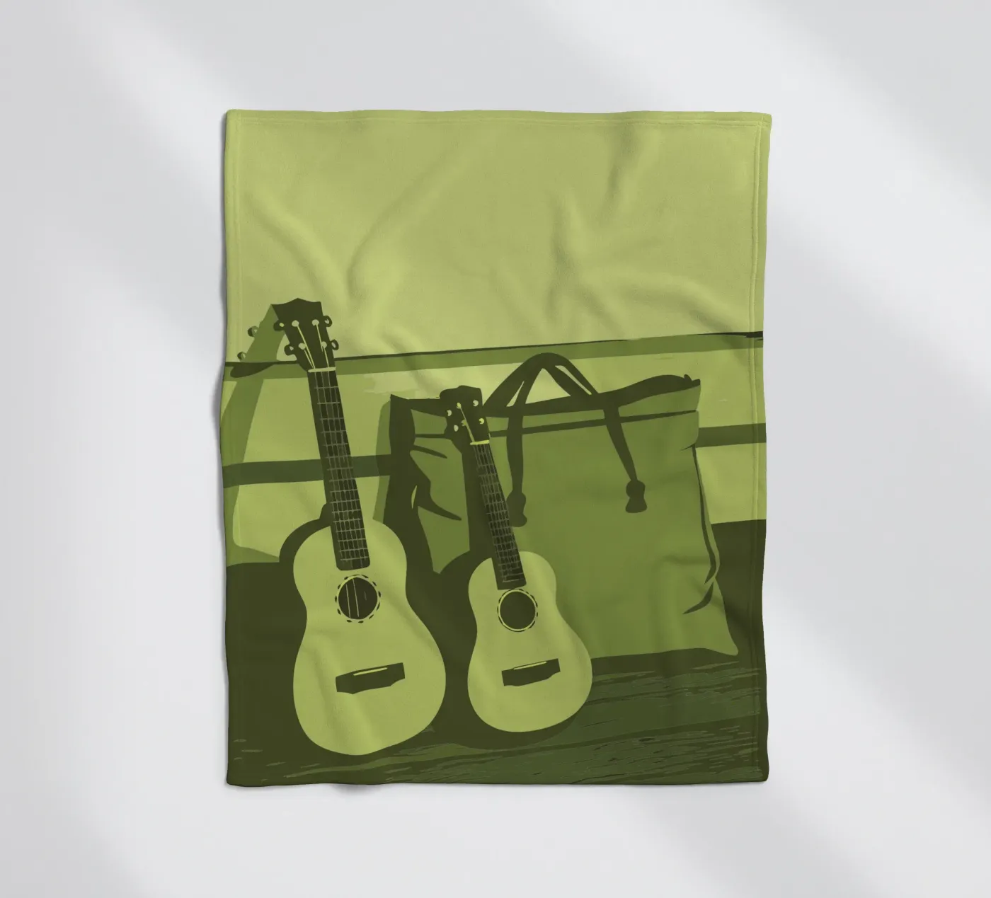 Zwei Gitarren Fleecedecke von MUSIC EDITION