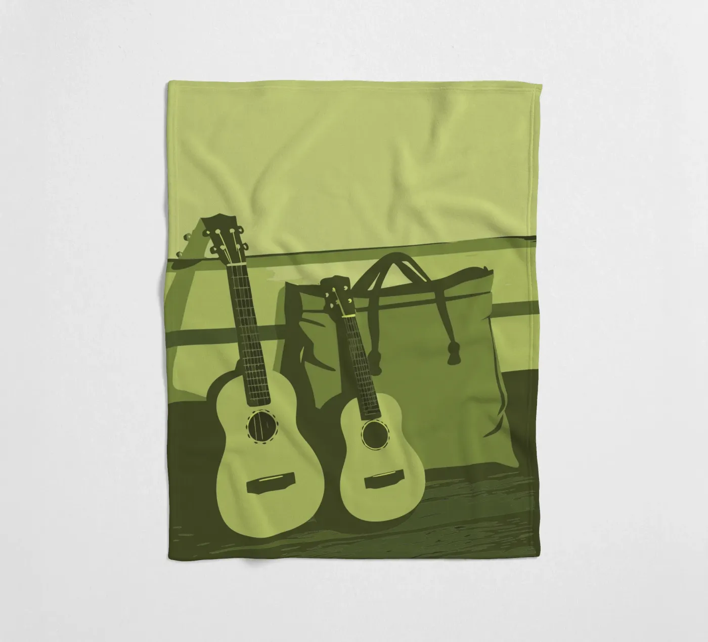 Zwei Gitarren Fleecedecke von MUSIC EDITION