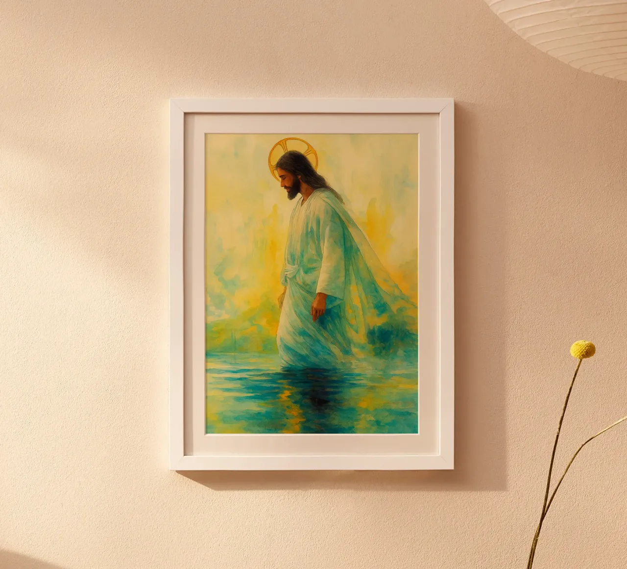 Gesù che cammina sull'acqua poster da kadilans