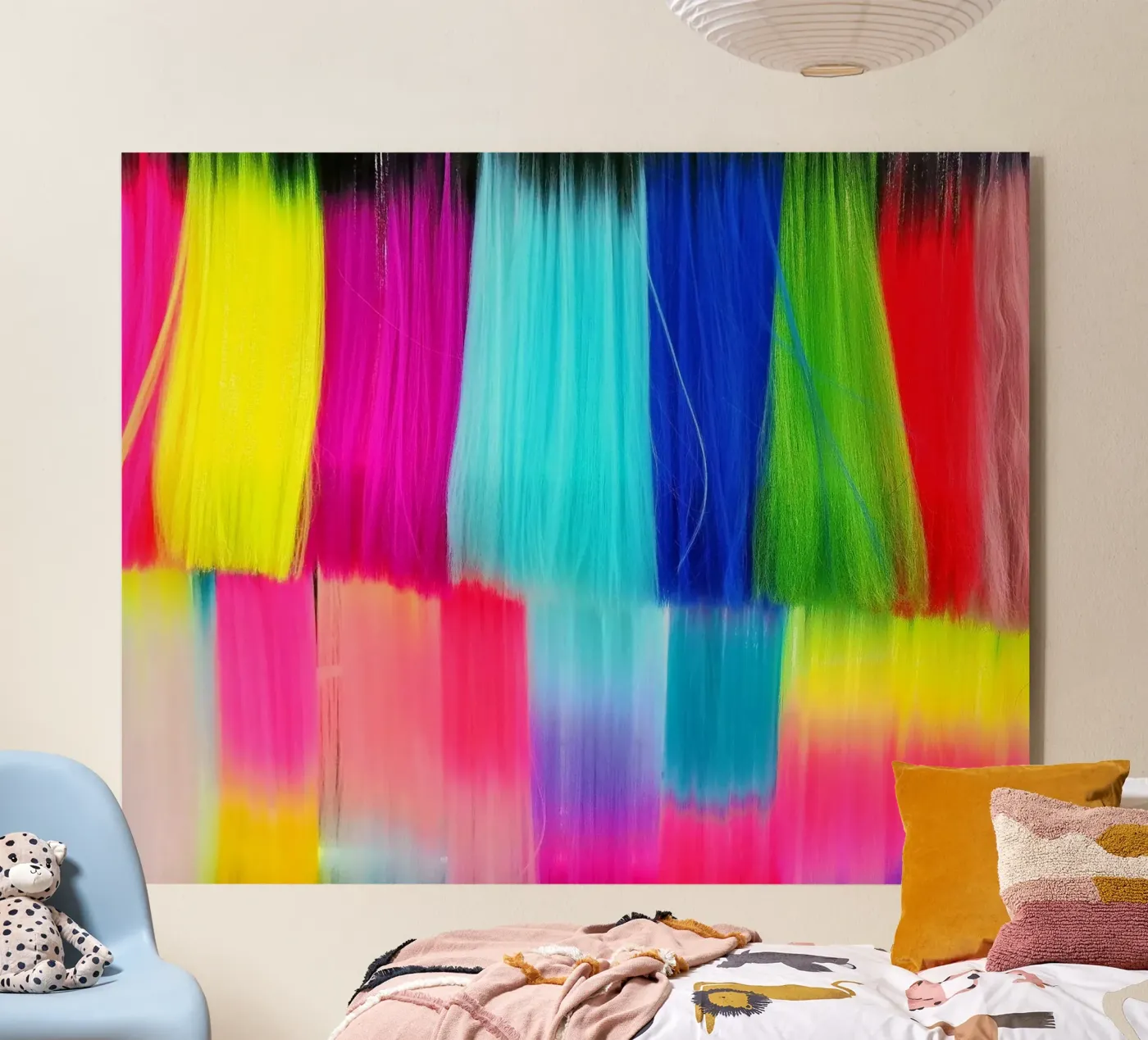 frei:farben (Bunte Haarsträhnen) plexiglass da Frida + frei