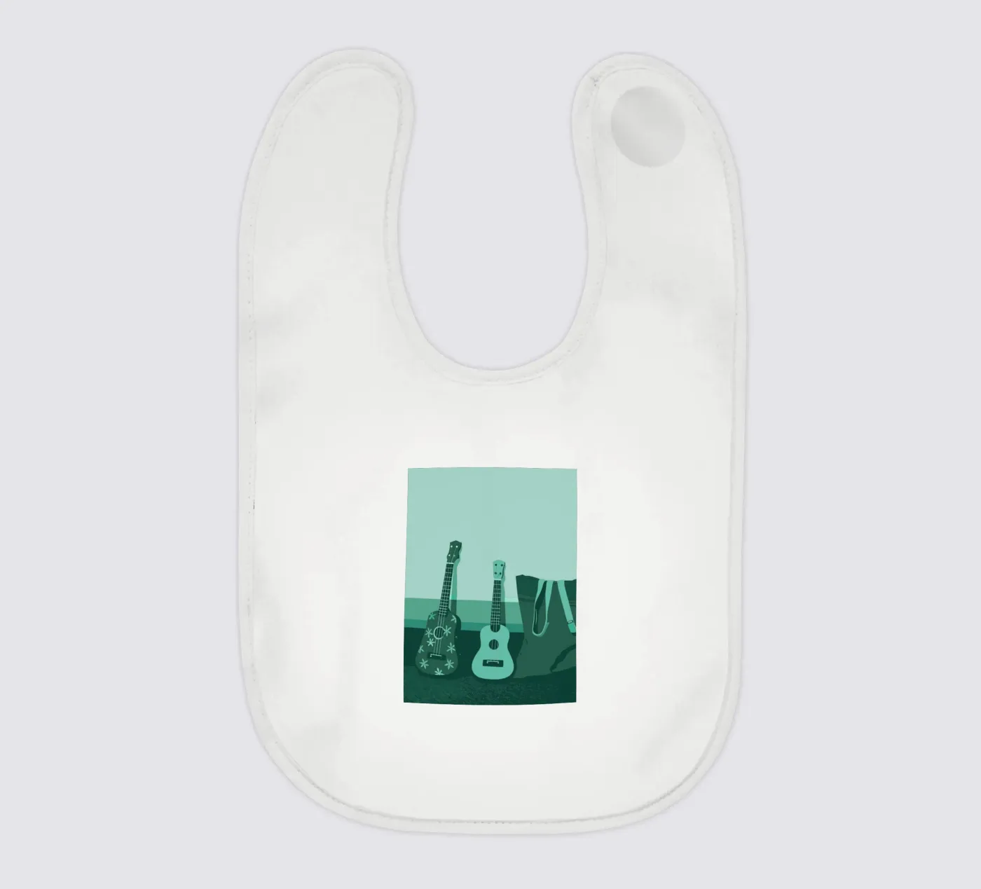 Two Guitars baby bib by MUSIC EDITION