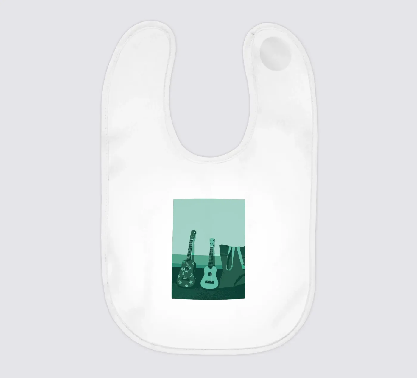 Two Guitars baby bib by MUSIC EDITION