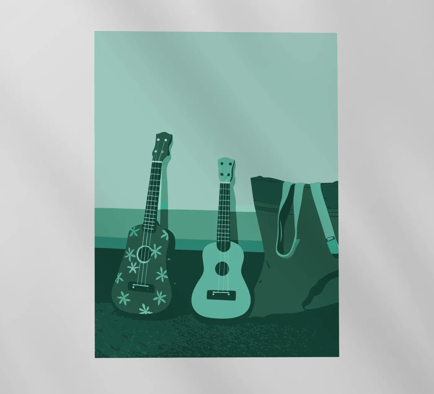 Due chitarre pellicola backlit da MUSIC EDITION