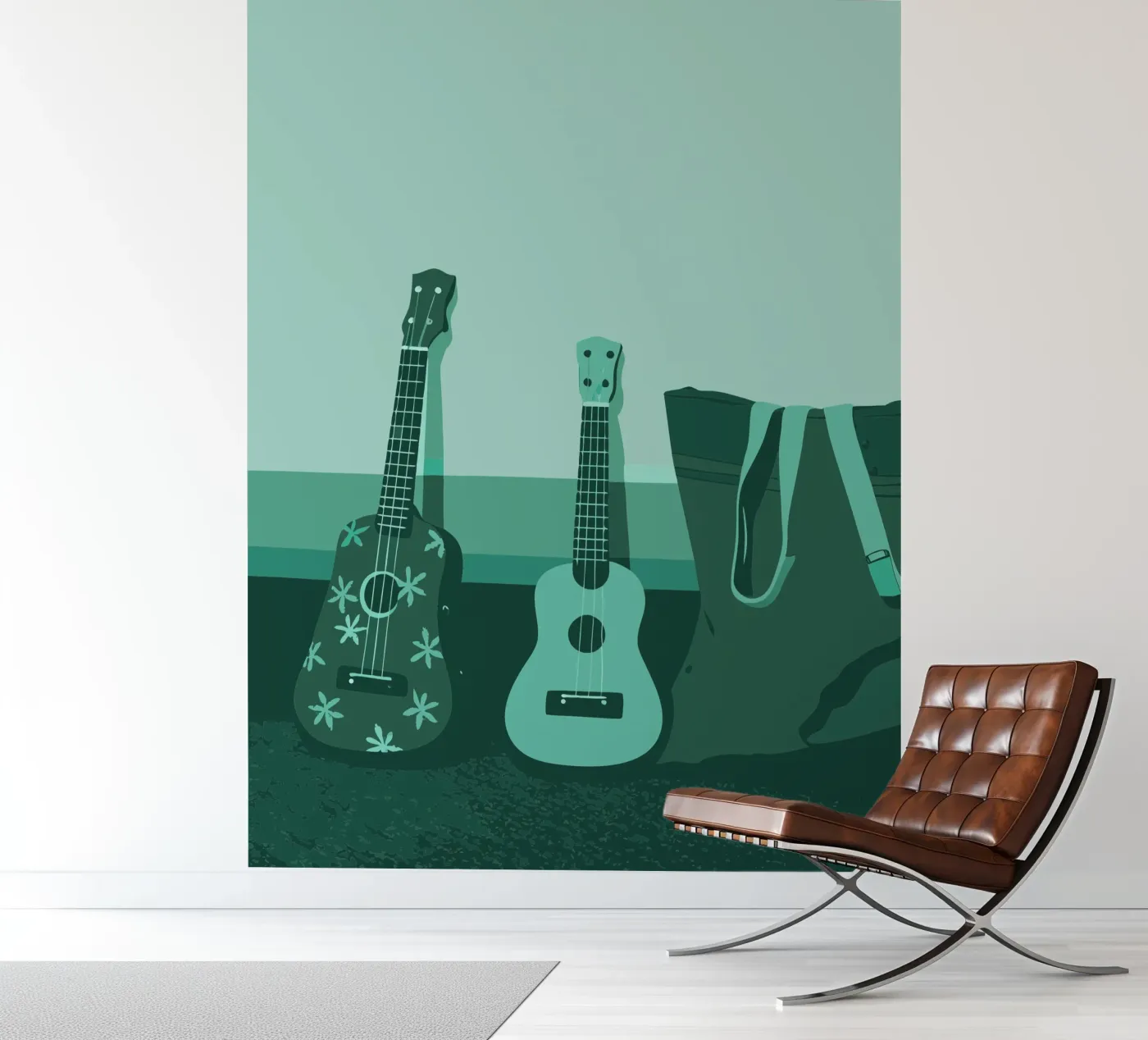 Twee gitaren fotobehang van MUSIC EDITION