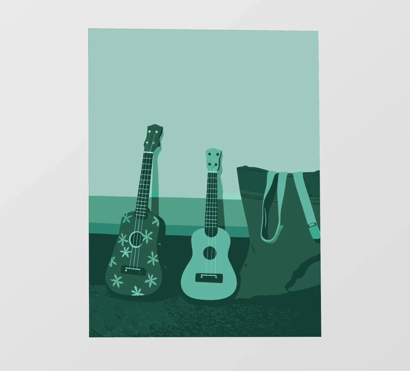 Two Guitars pvc cover by MUSIC EDITION