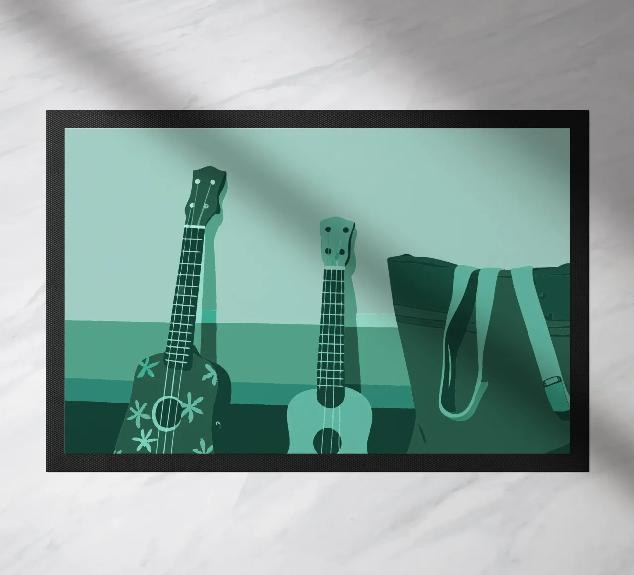 Two Guitars doormat by MUSIC EDITION