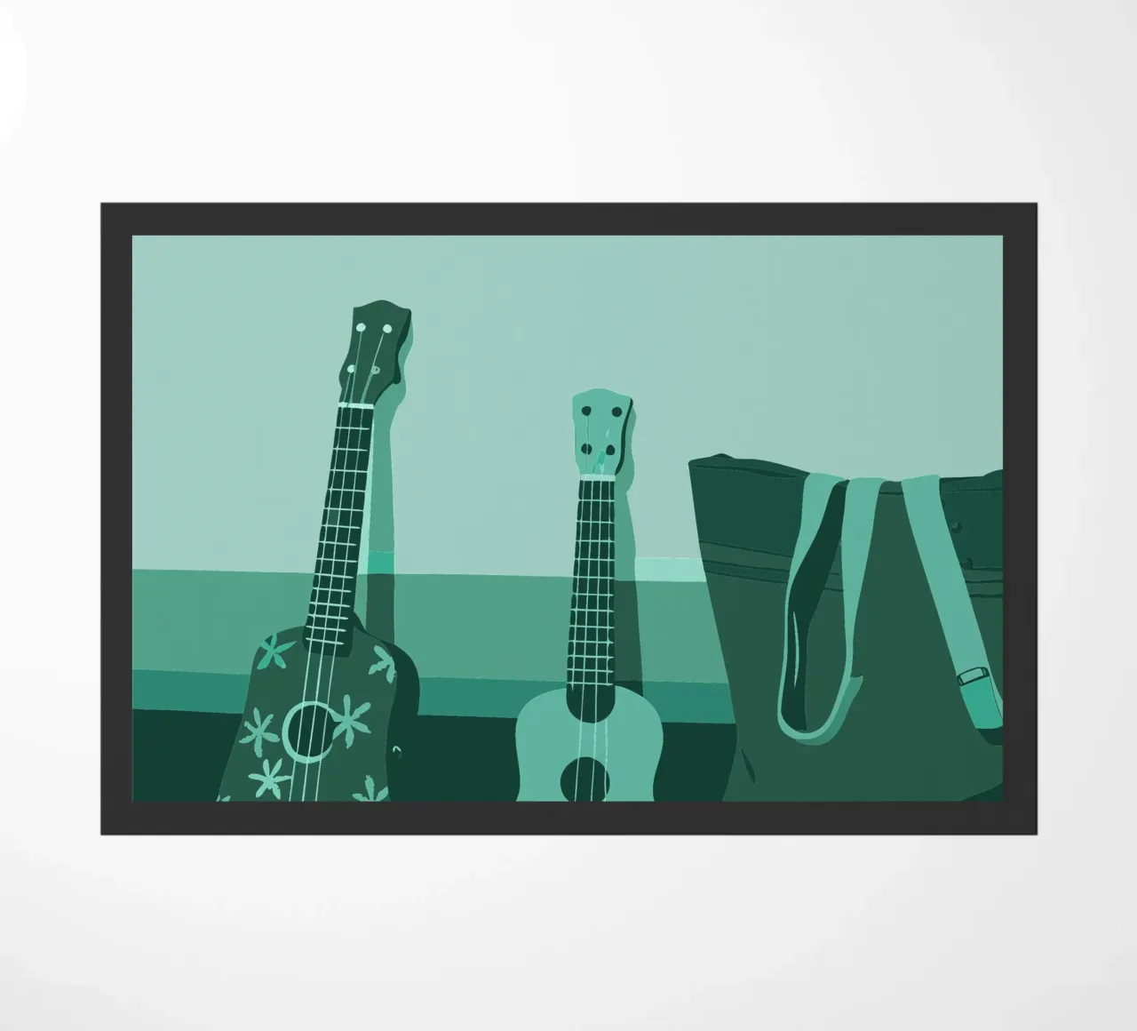 Two Guitars doormat by MUSIC EDITION