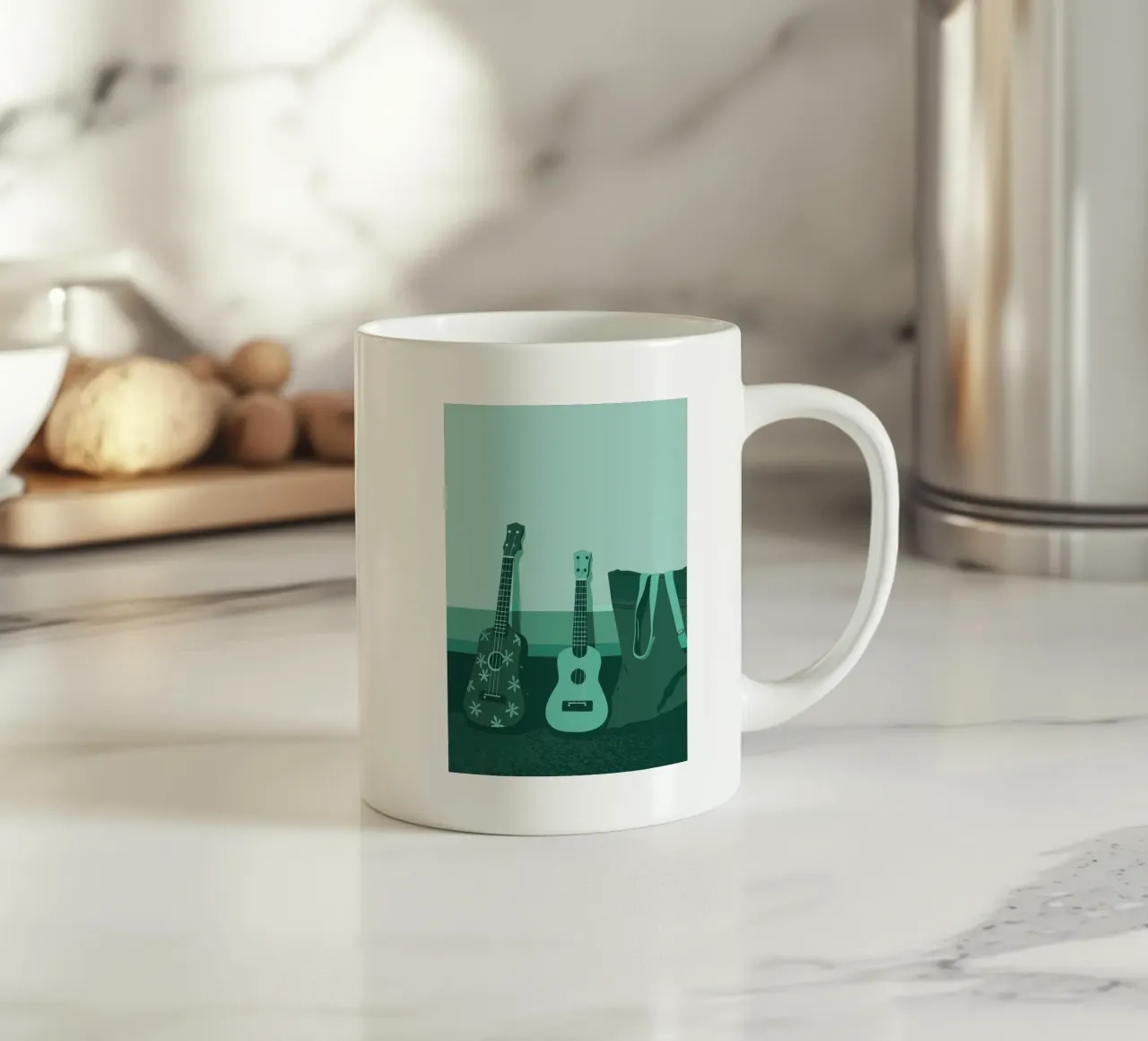 Due chitarre tazza in ceramica da MUSIC EDITION
