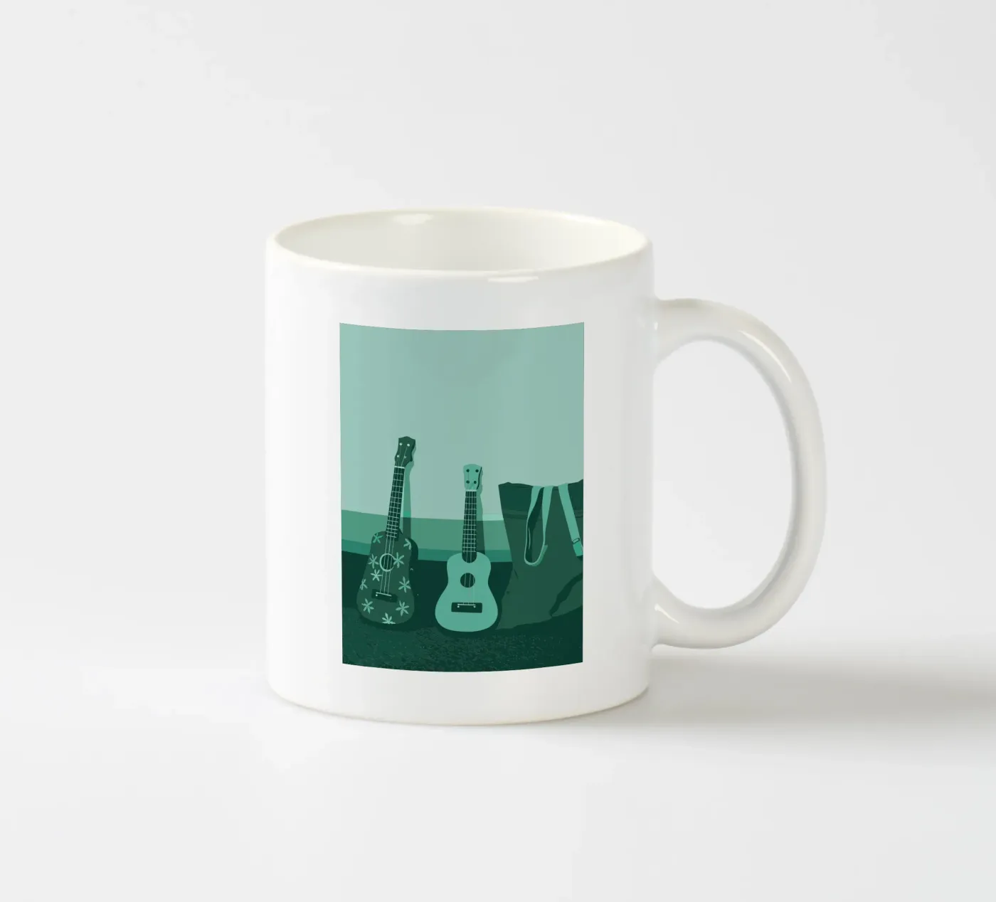 Two Guitars ceramic mug by MUSIC EDITION