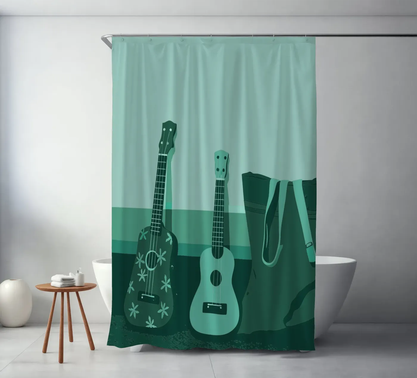 Twee gitaren douchegordijn van MUSIC EDITION