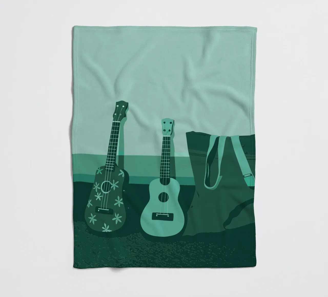 Twee gitaren fleecedeken van MUSIC EDITION