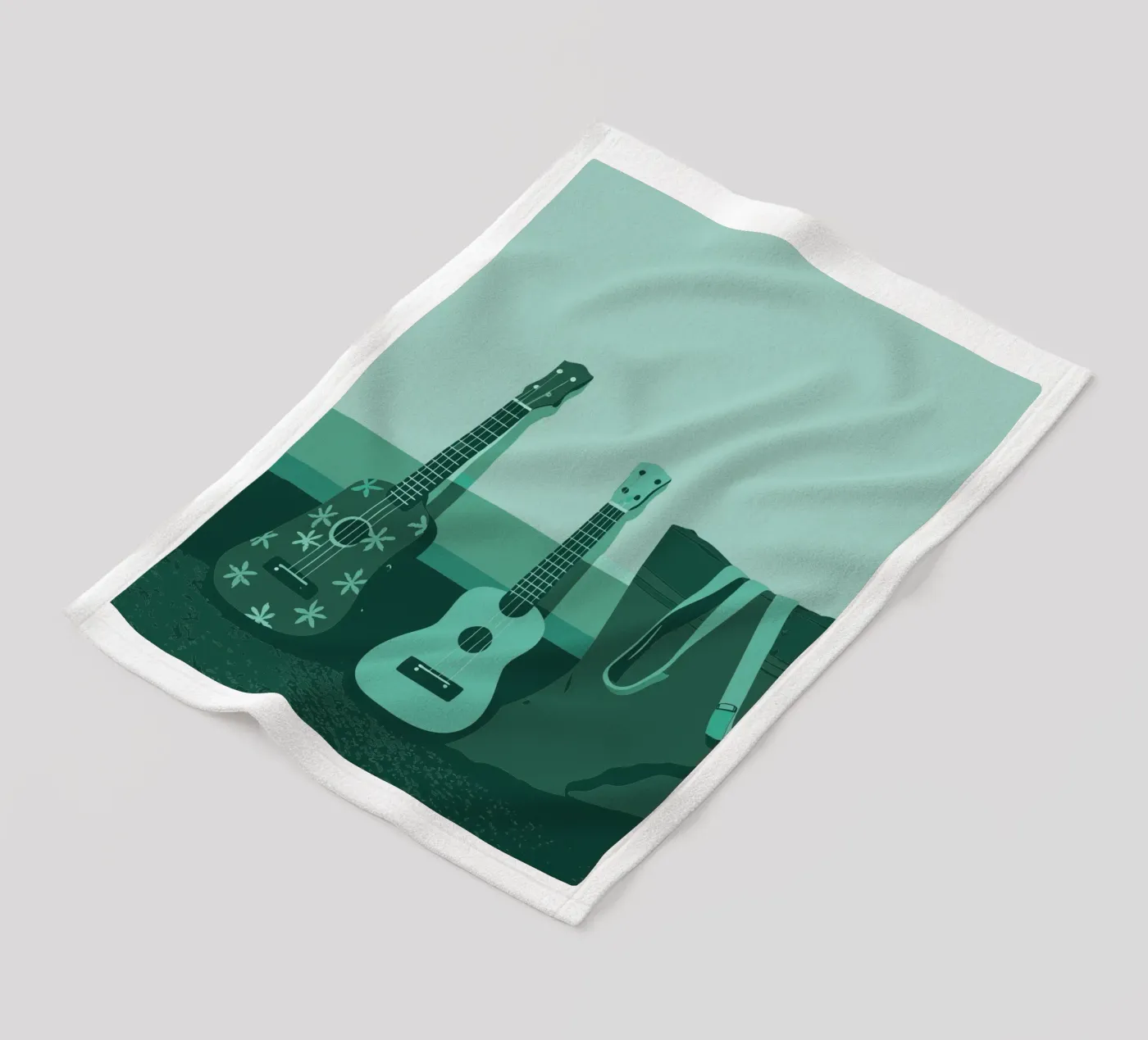 Twee gitaren fleecedeken van MUSIC EDITION