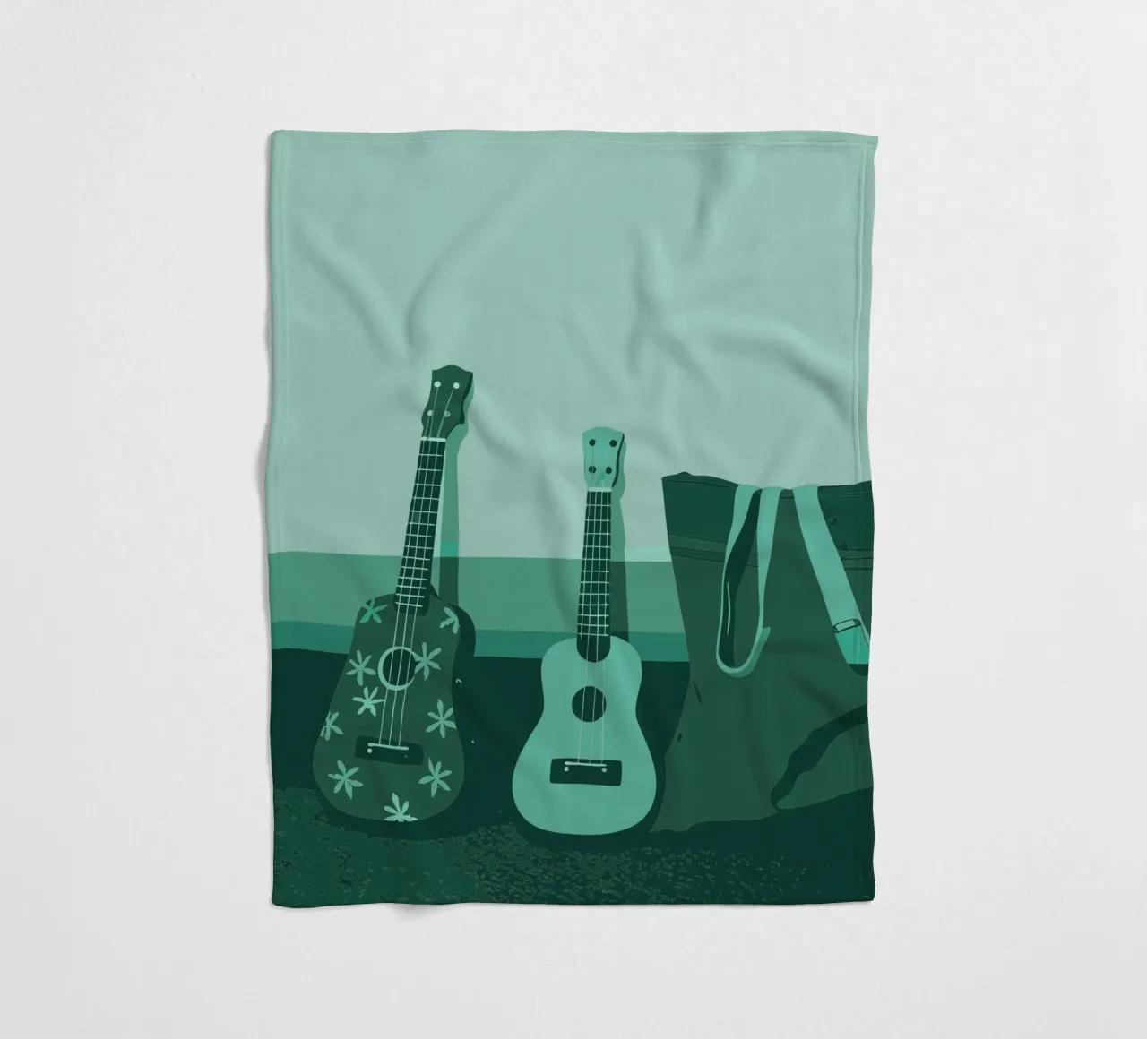 Twee gitaren fleecedeken van MUSIC EDITION