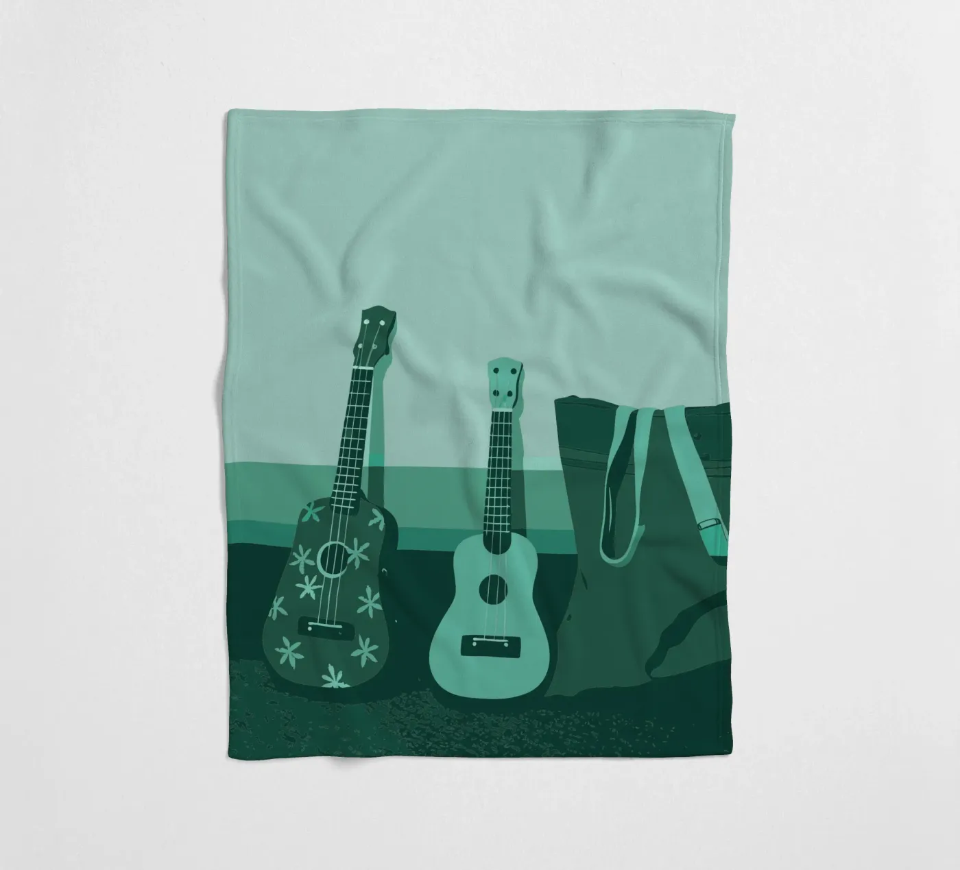 Twee gitaren fleecedeken van MUSIC EDITION