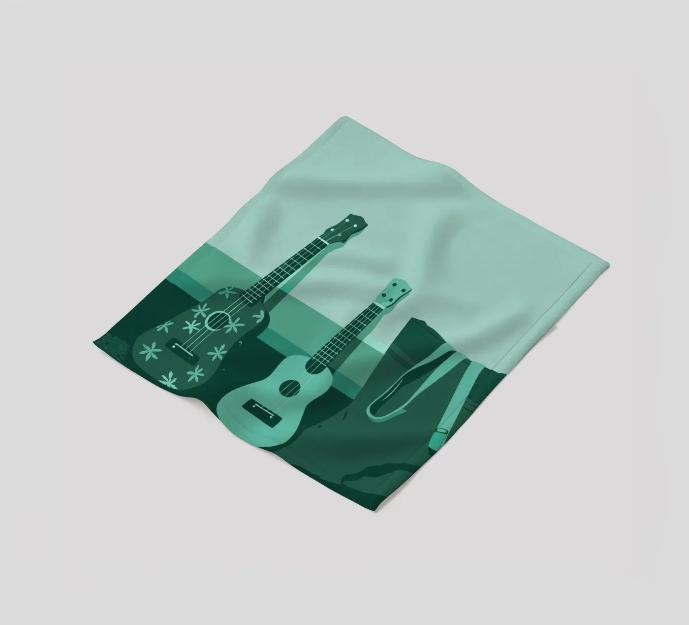 Twee gitaren fleecedeken van MUSIC EDITION