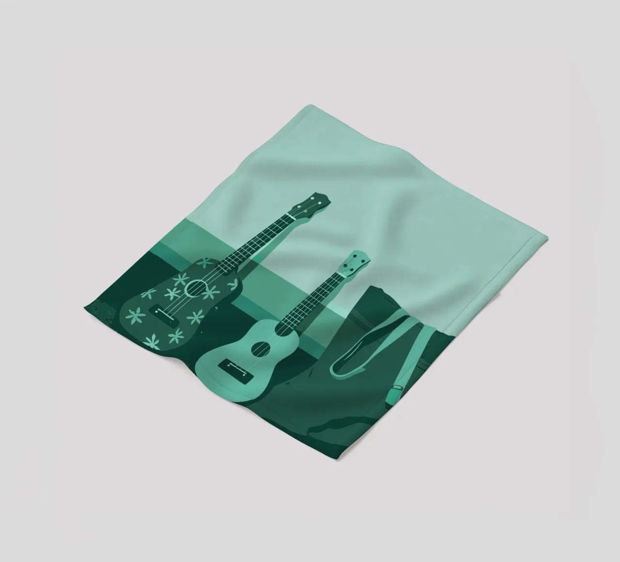 Twee gitaren fleecedeken van MUSIC EDITION