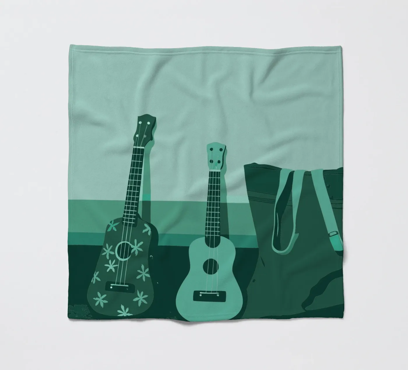 Twee gitaren fleecedeken van MUSIC EDITION