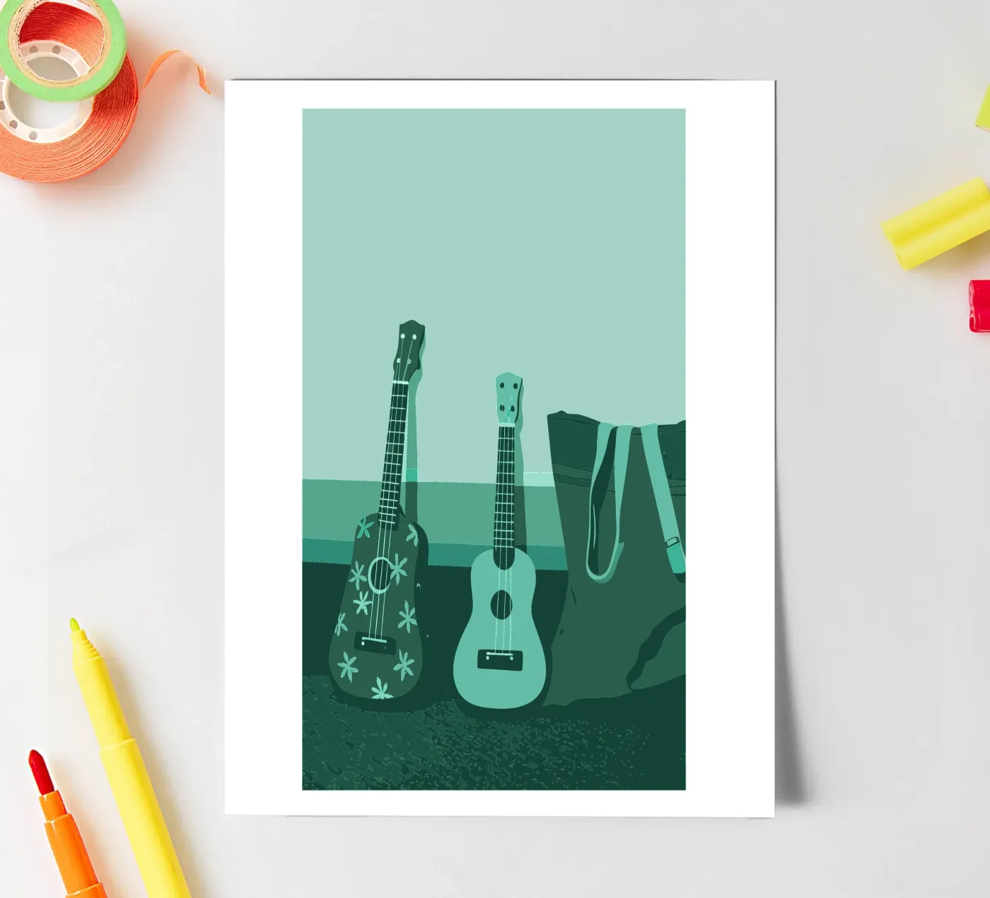 Two Guitars sticker sheet by MUSIC EDITION