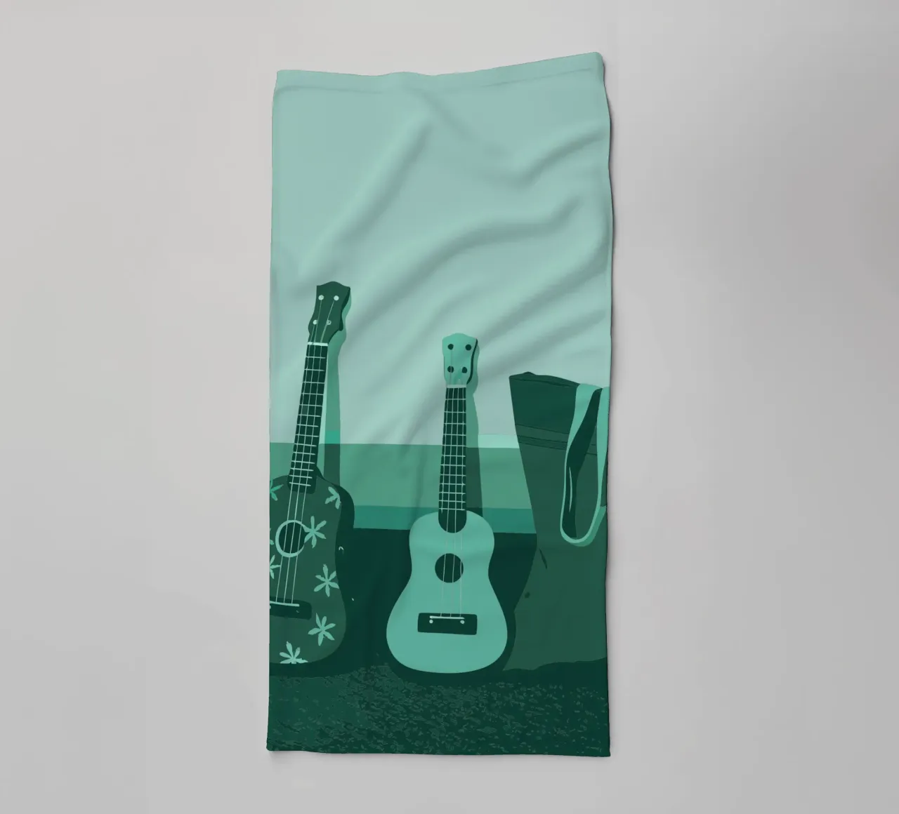 Two Guitars towel by MUSIC EDITION