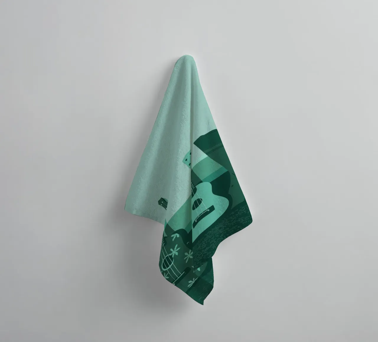 Two Guitars towel by MUSIC EDITION