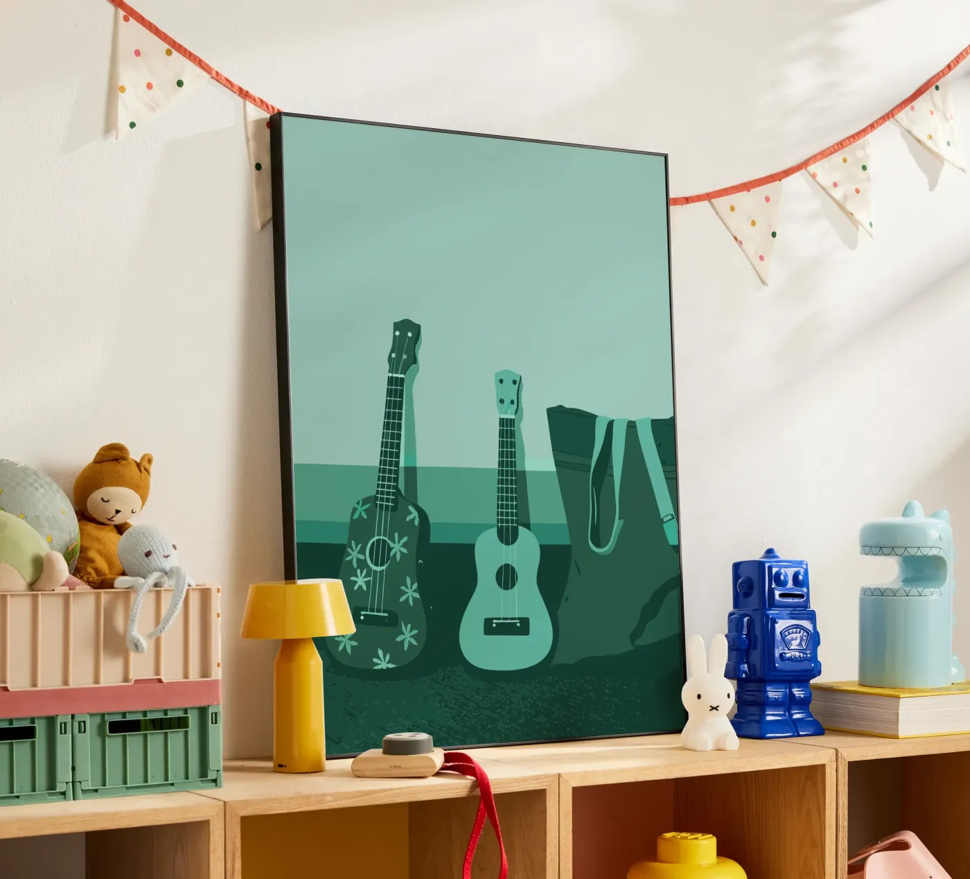 Due chitarre alluminio dibond da MUSIC EDITION
