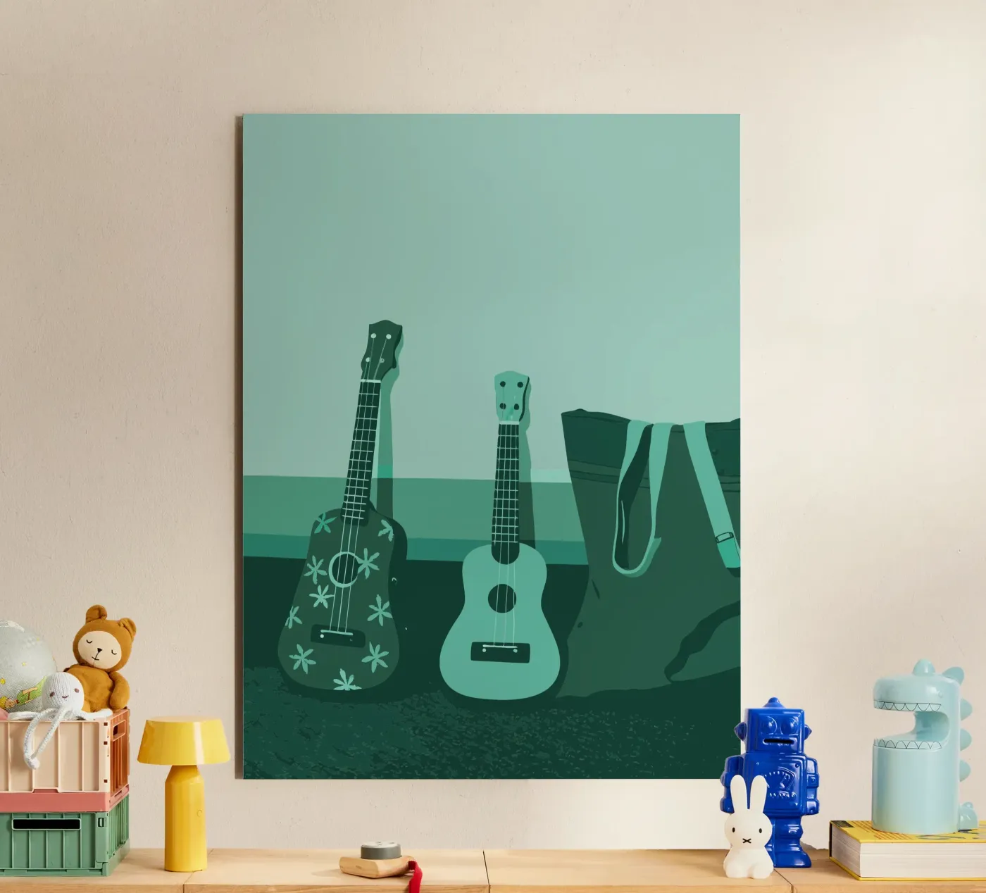 Due chitarre alluminio dibond da MUSIC EDITION