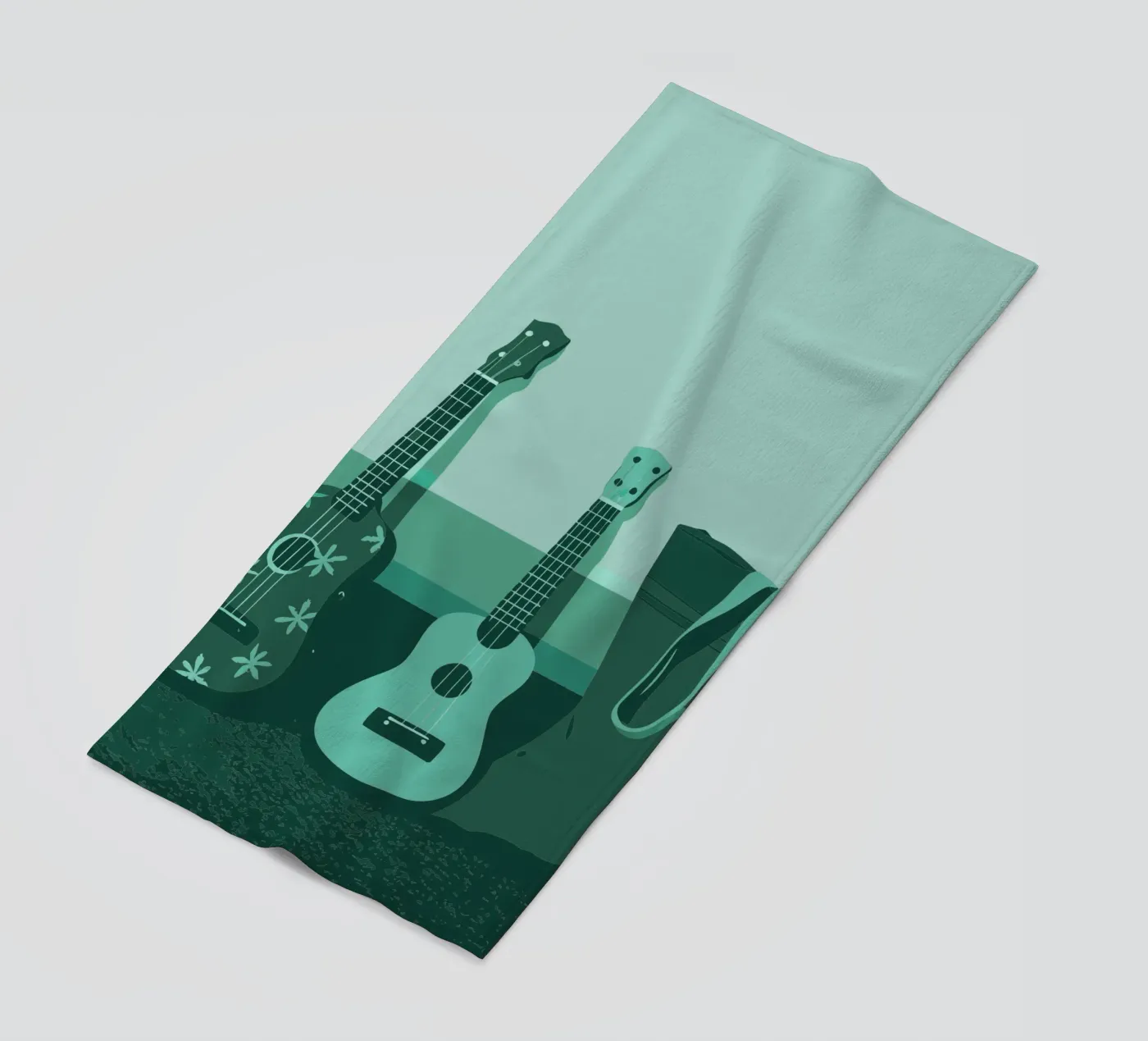Twee gitaren strandhanddoek van MUSIC EDITION