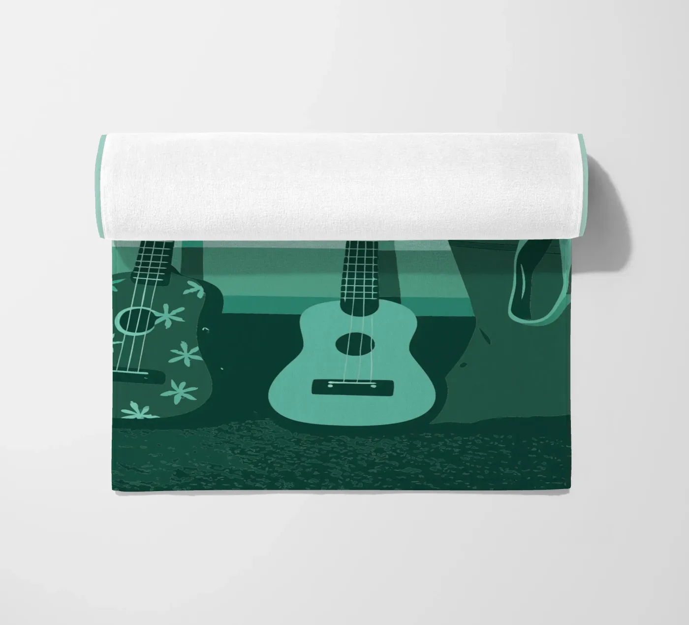 Twee gitaren strandhanddoek van MUSIC EDITION