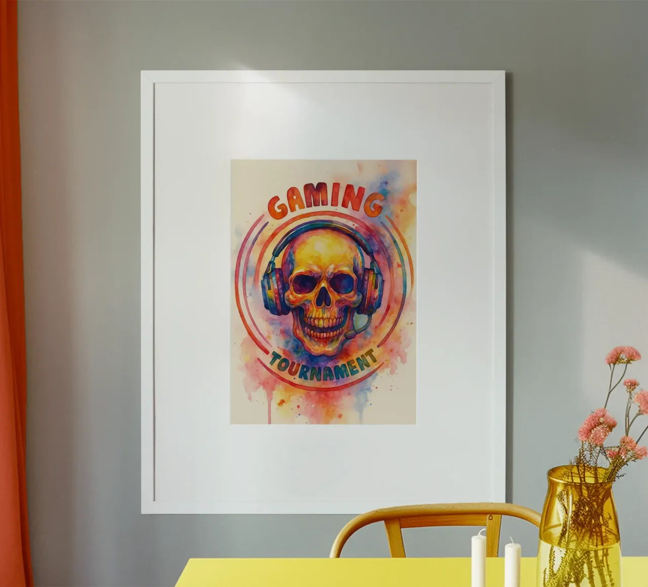 San Giuseppe Cattolico poster con telaio in legno da kadilans