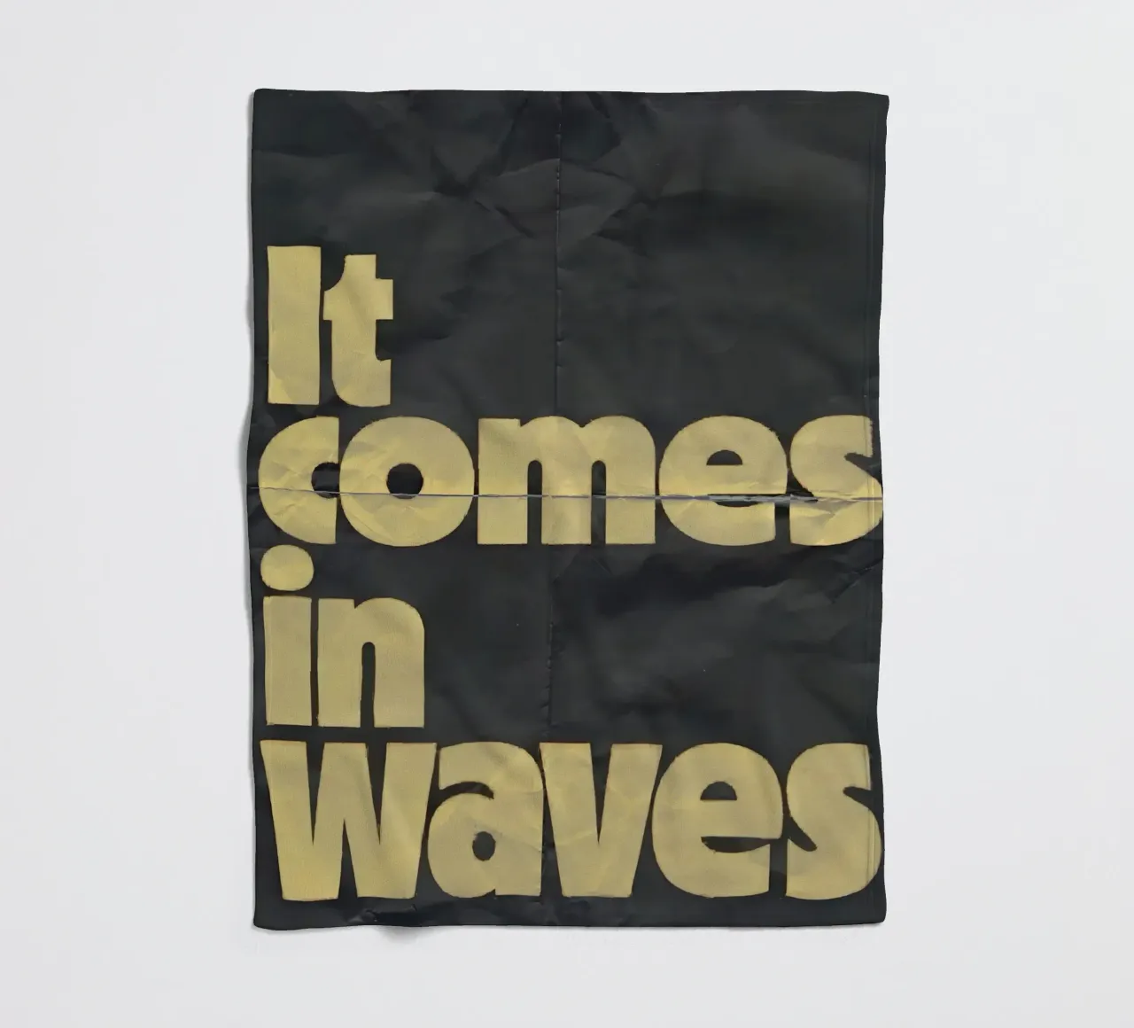 it comes in waves coperta in pile da Type & Tape