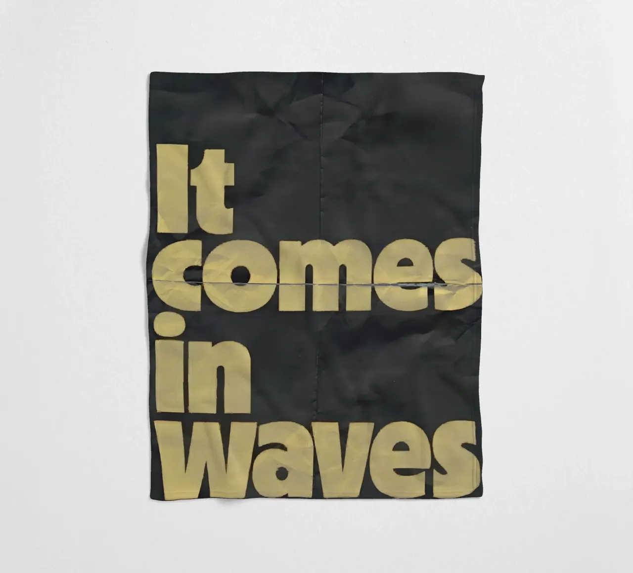 it comes in waves coperta in pile da Type & Tape