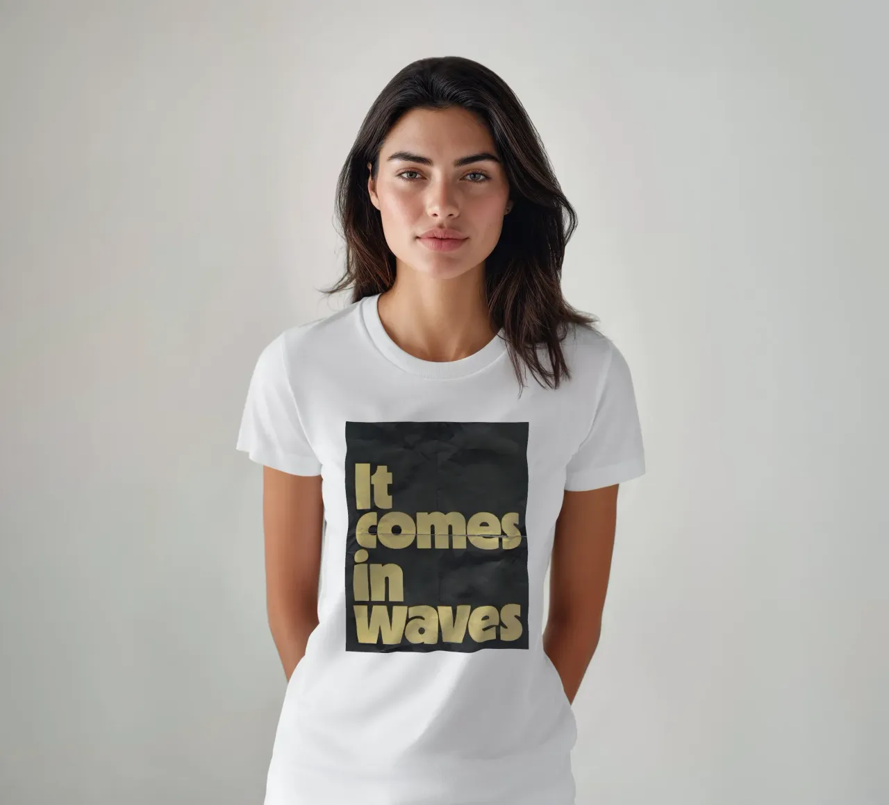 it comes in waves t-shirt da Type & Tape