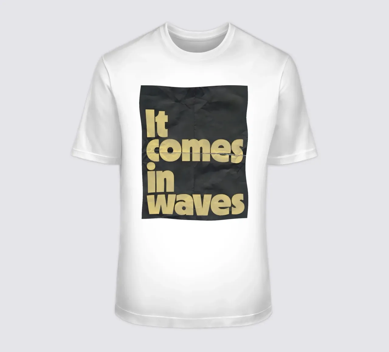 it comes in waves t-shirt da Type & Tape