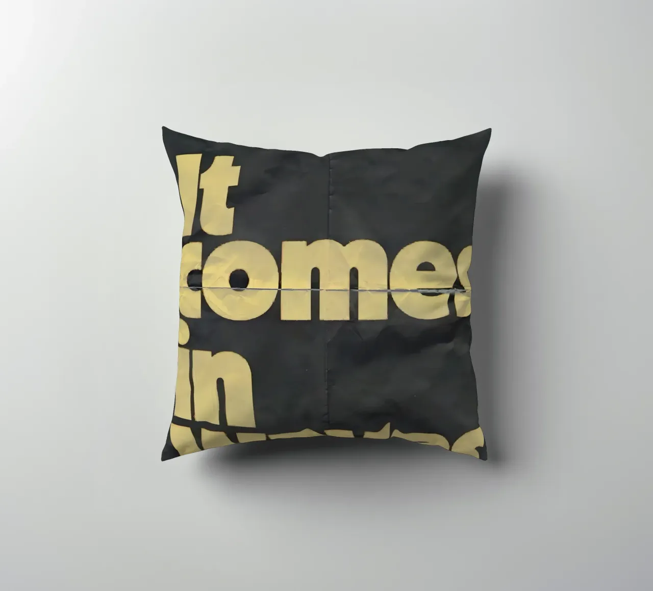 it comes in waves cuscino da Type & Tape
