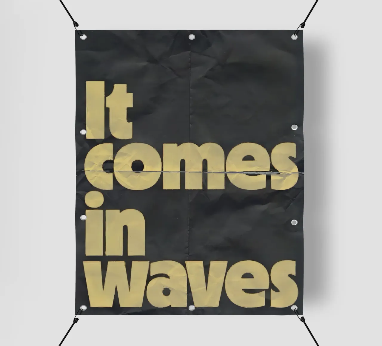 it comes in waves telo in pvc da Type & Tape